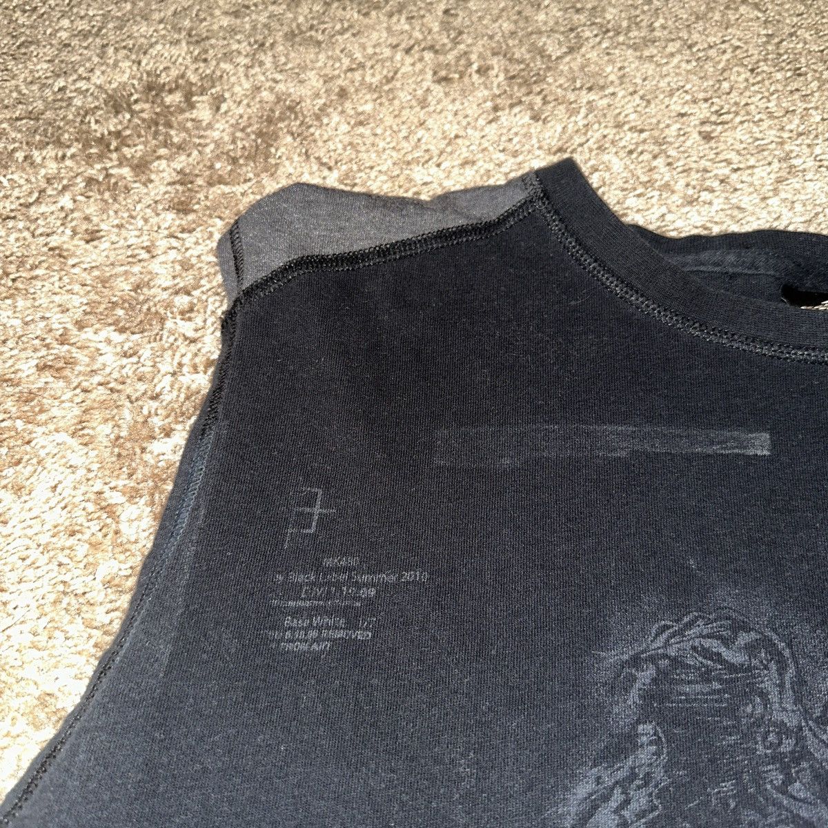 Harley Davidson Harley Davidson Sleeveless Top Grunge Skulls Size US XL / EU 56 / 4 - 4 Thumbnail