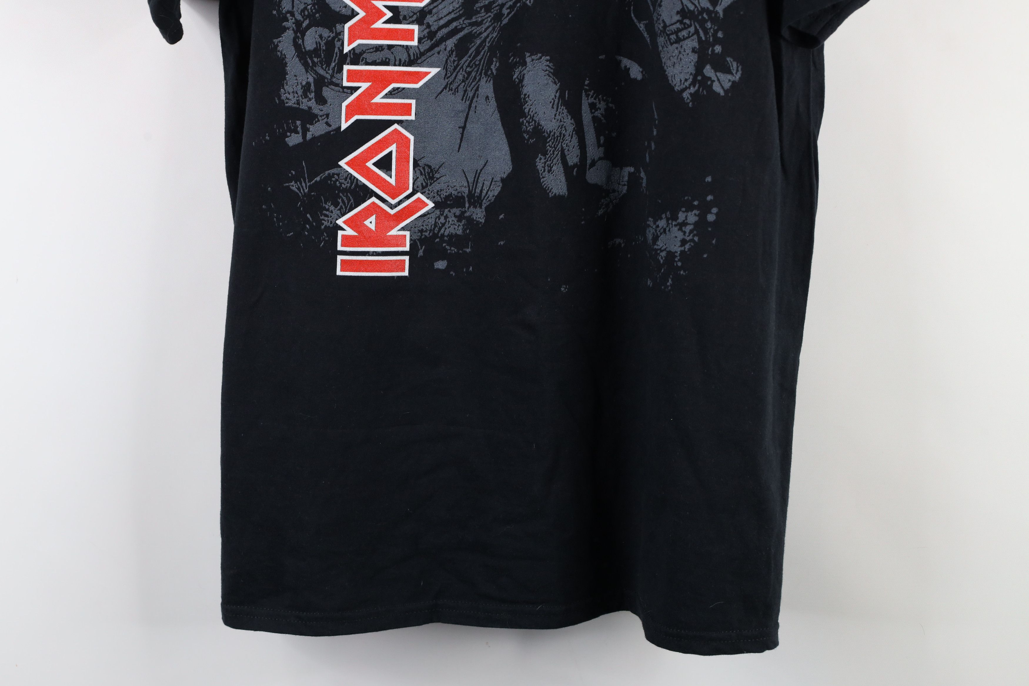 Vintage Retro Spell Out Iron Maiden Band Short Sleeve T-Shirt Black Size US L / EU 52-54 / 3 - 3 Thumbnail