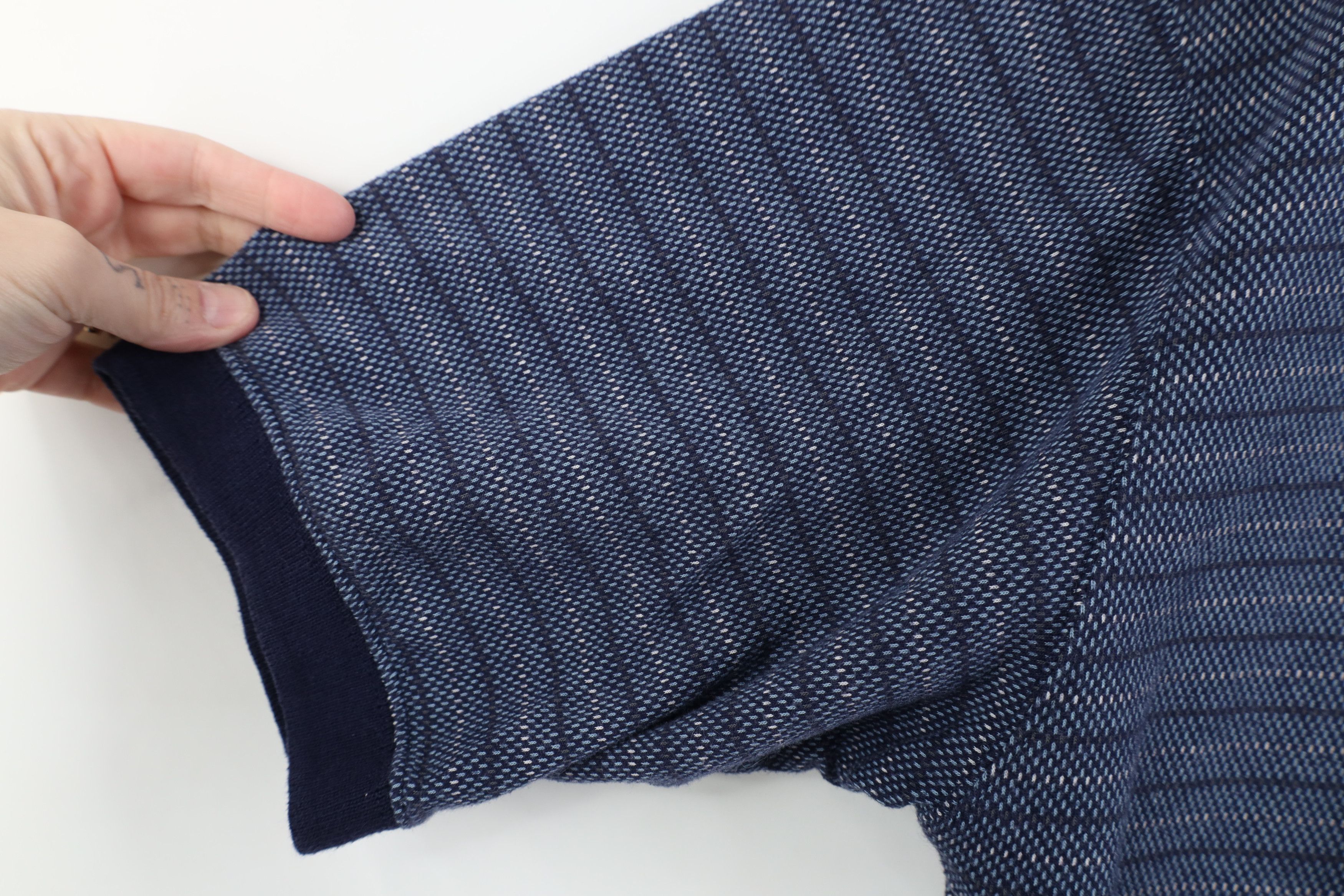 Vintage Vintage 90s Streetwear Striped Thermal Knit Golf Polo Shirt Size US L / EU 52-54 / 3 - 8 Thumbnail