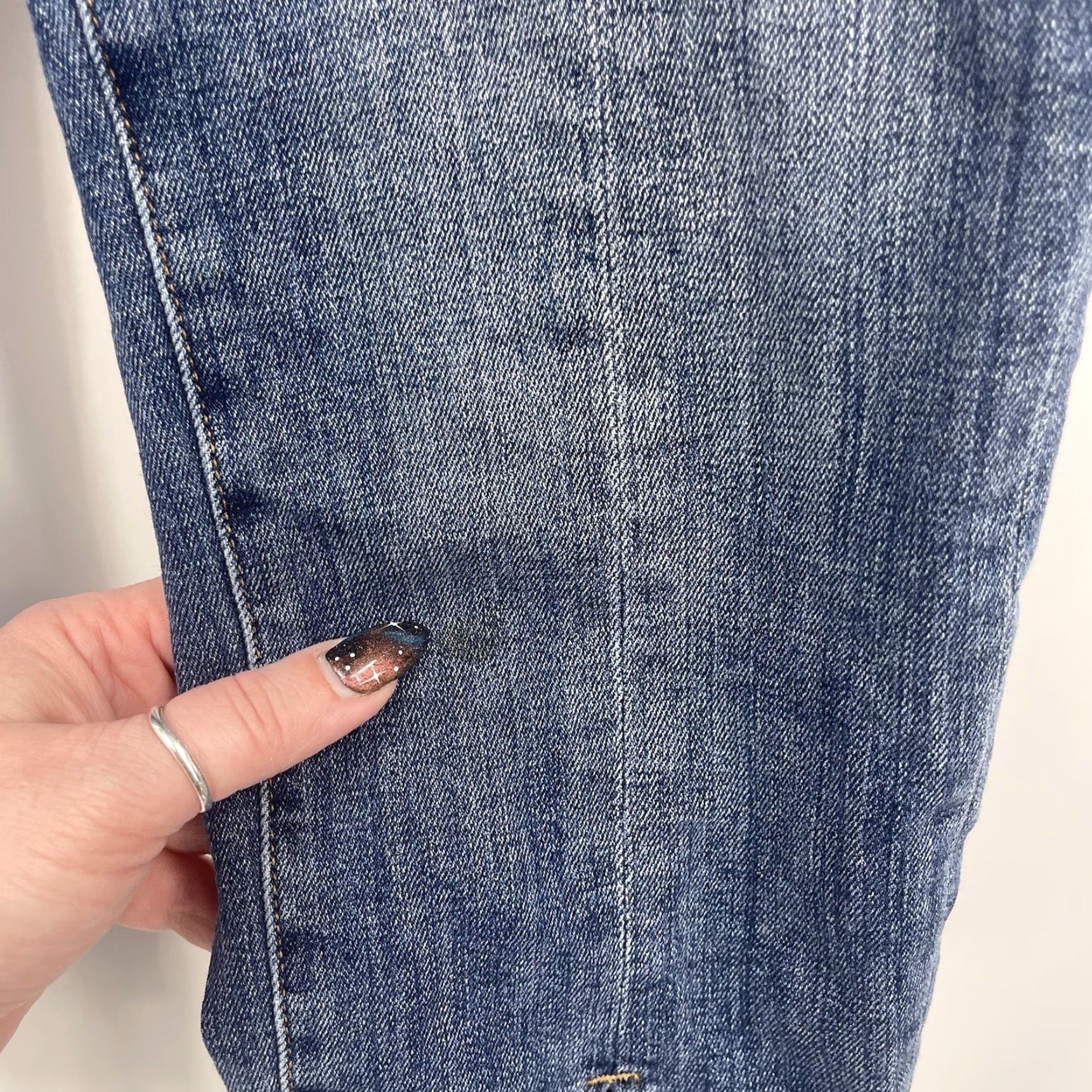 Frame Frame Denim Le Nouveau Jeans Womens 25 Straight Split Hem High y2k Boho READ Size 42" / US 20 - 7 Thumbnail