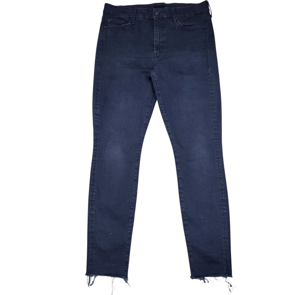 MOTHER Mother The Looker Ankle Fray Black Jeans 31 Women Inseam 28" Size 31" - 1 Thumbnail