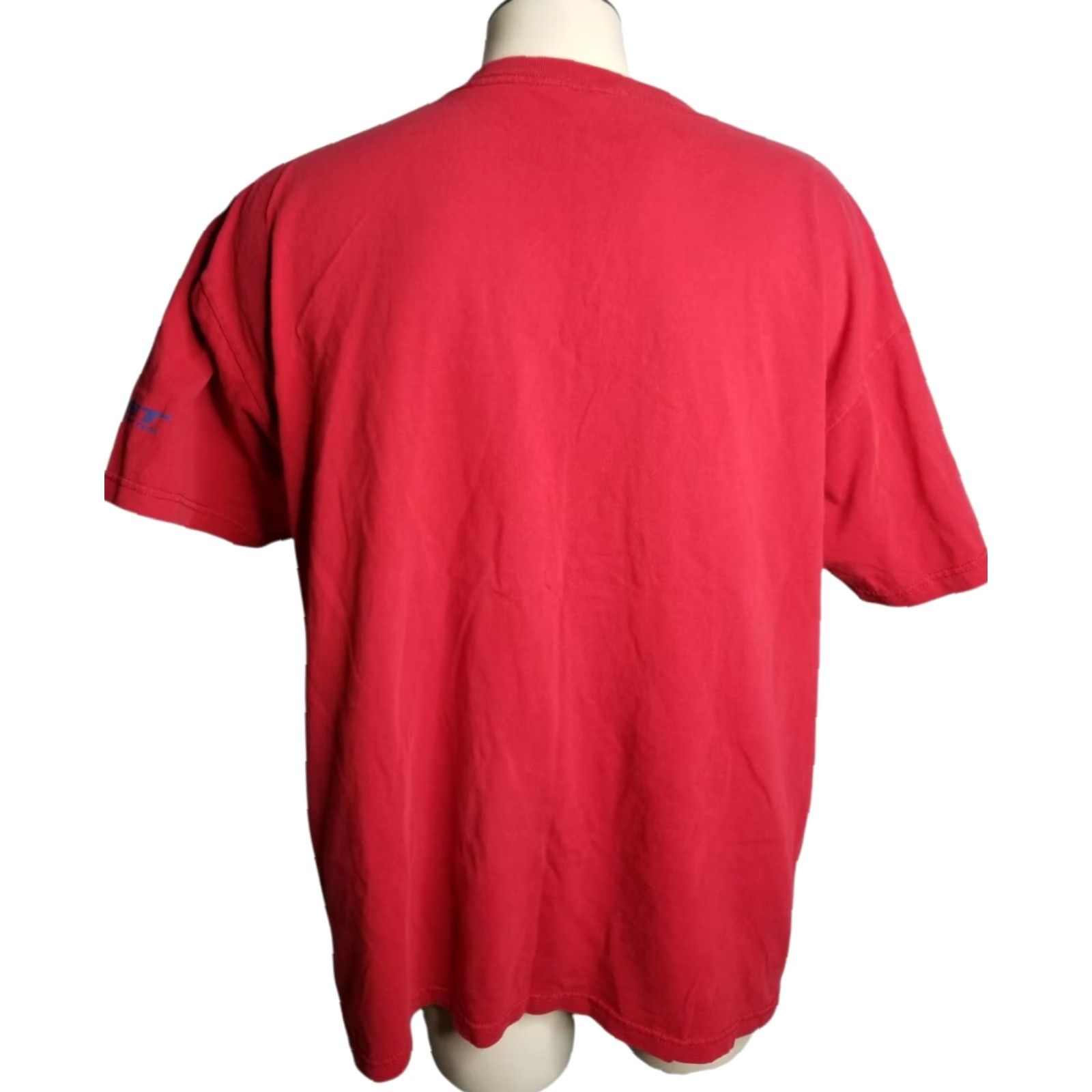 Nautica VINTAGE Nautica Sport Tech Red S/S T Shirt XL Mens United States 90s Crew Neck 100% Cotton Graphic Tee Size US XL / EU 56 / 4 - 2 Thumbnail