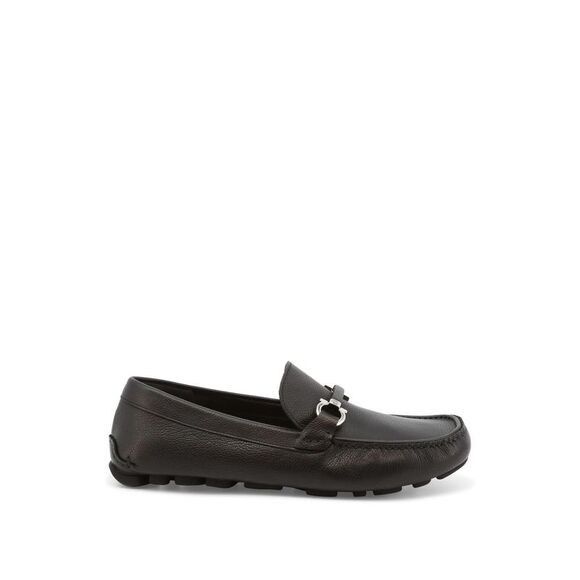 Salvatore Ferragamo o1s1rm0924 Salamanca 3 Leather Loafer in Black Size US 11.5 / EU 44-45 - 1 Thumbnail