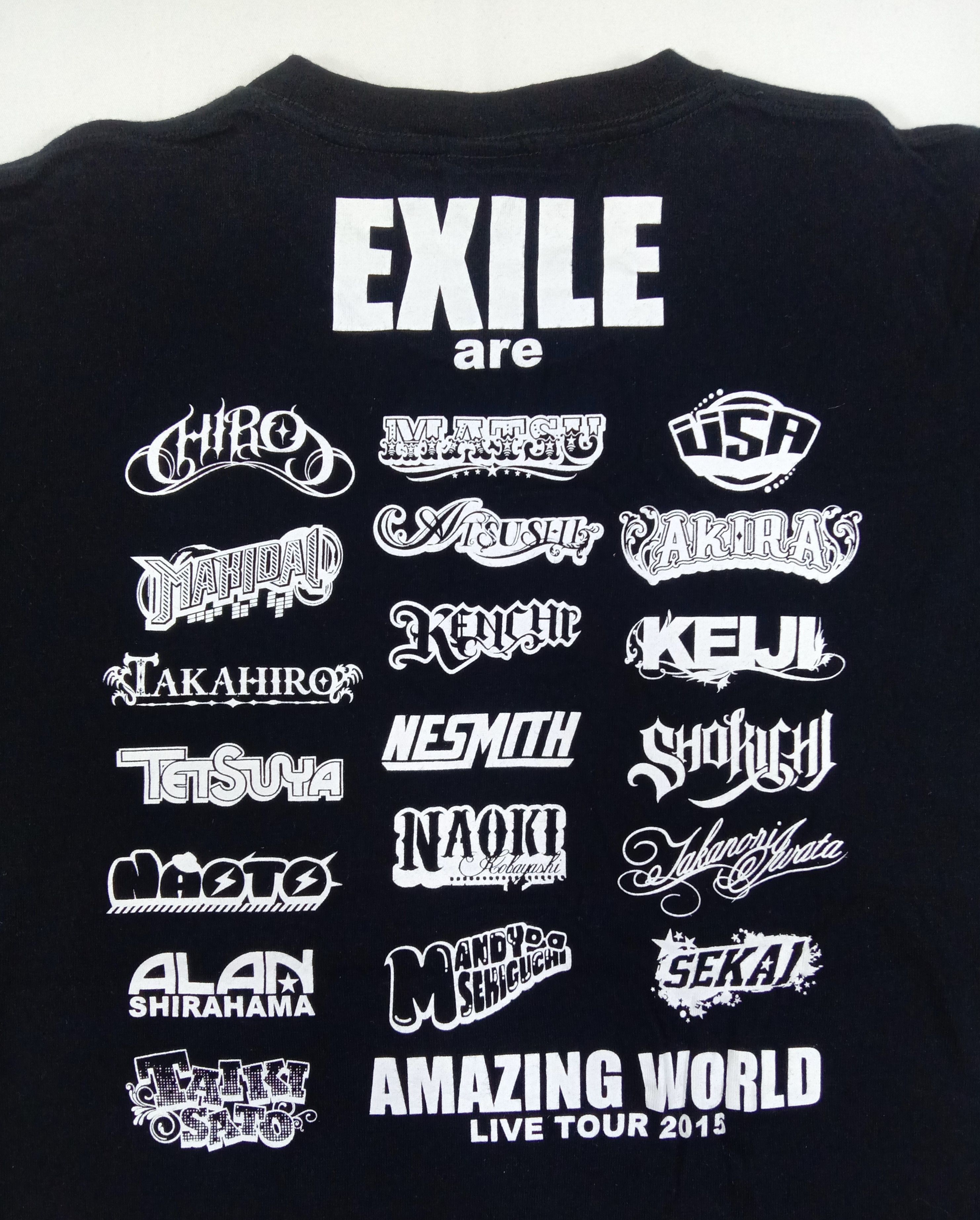 Band Tees Vintage Exile Amazing World Live Tour 2015 T Shirt Size US M / EU 48-50 / 2 - 5 Thumbnail