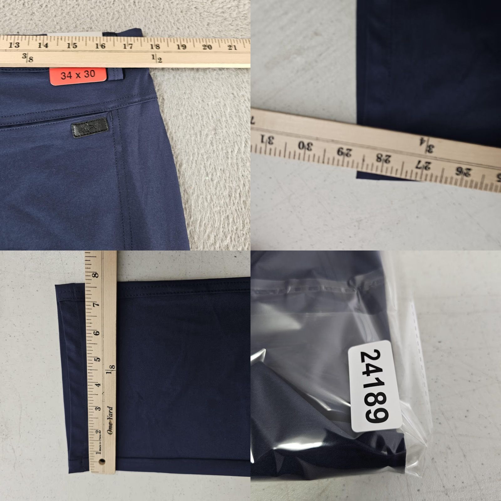 Vintage Greg Norman Pants Mens 34x30 Navy Stretch 5 Pocket Golf Chino Tech Casual Size US 34 / EU 50 - 8 Thumbnail