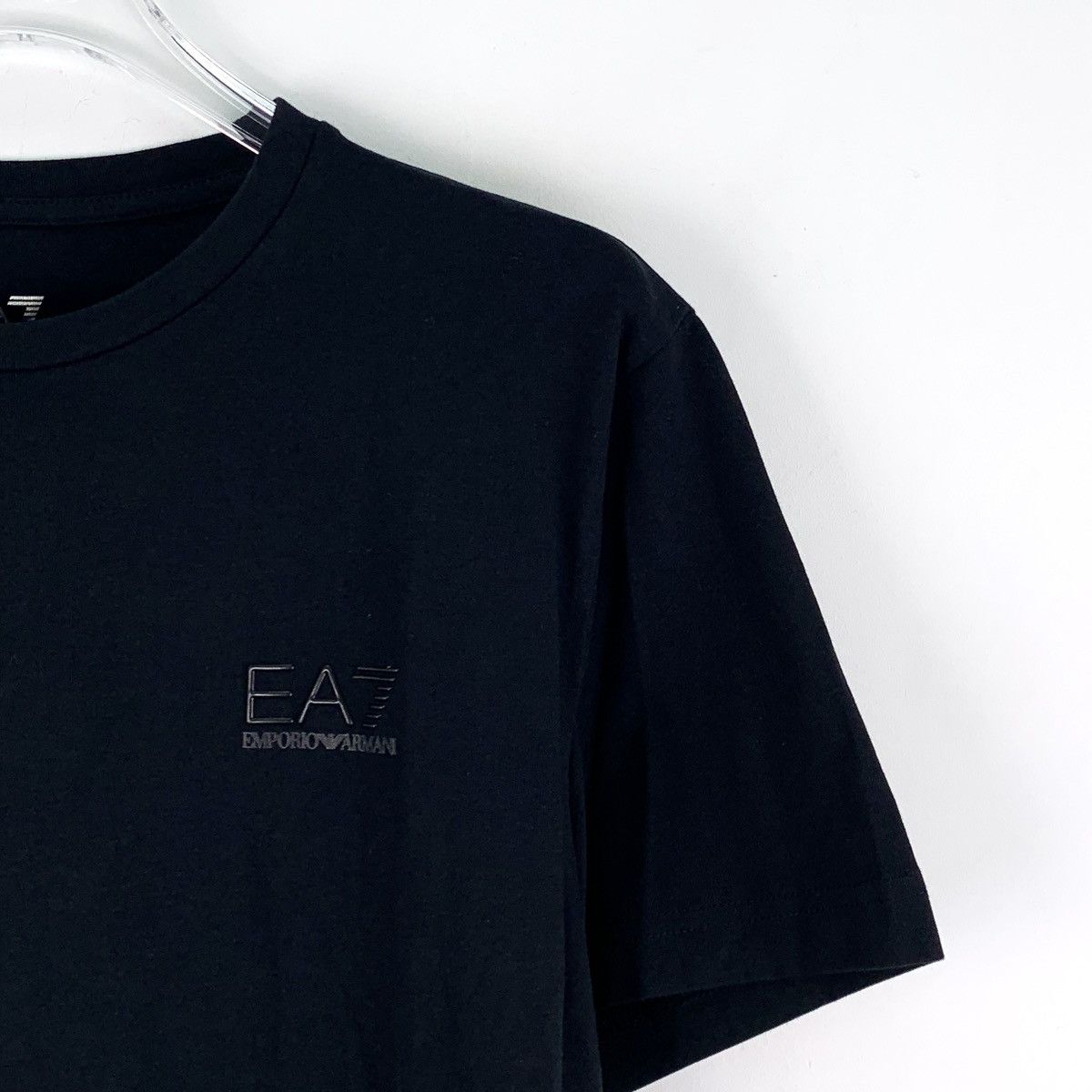 Armani Armani Black Logo Letter Cotton Short Sleeve T-Shirt K26WX Size US M / EU 48-50 / 2 - 3 Thumbnail