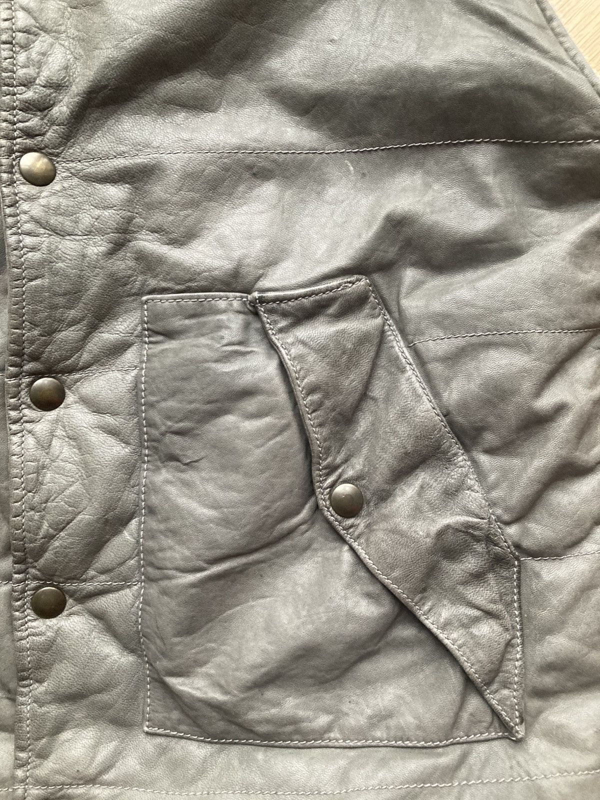 Giorgio Brato Giorgio Brato grey leather vest warm and cozy Size US M / EU 48-50 / 2 - 5 Thumbnail