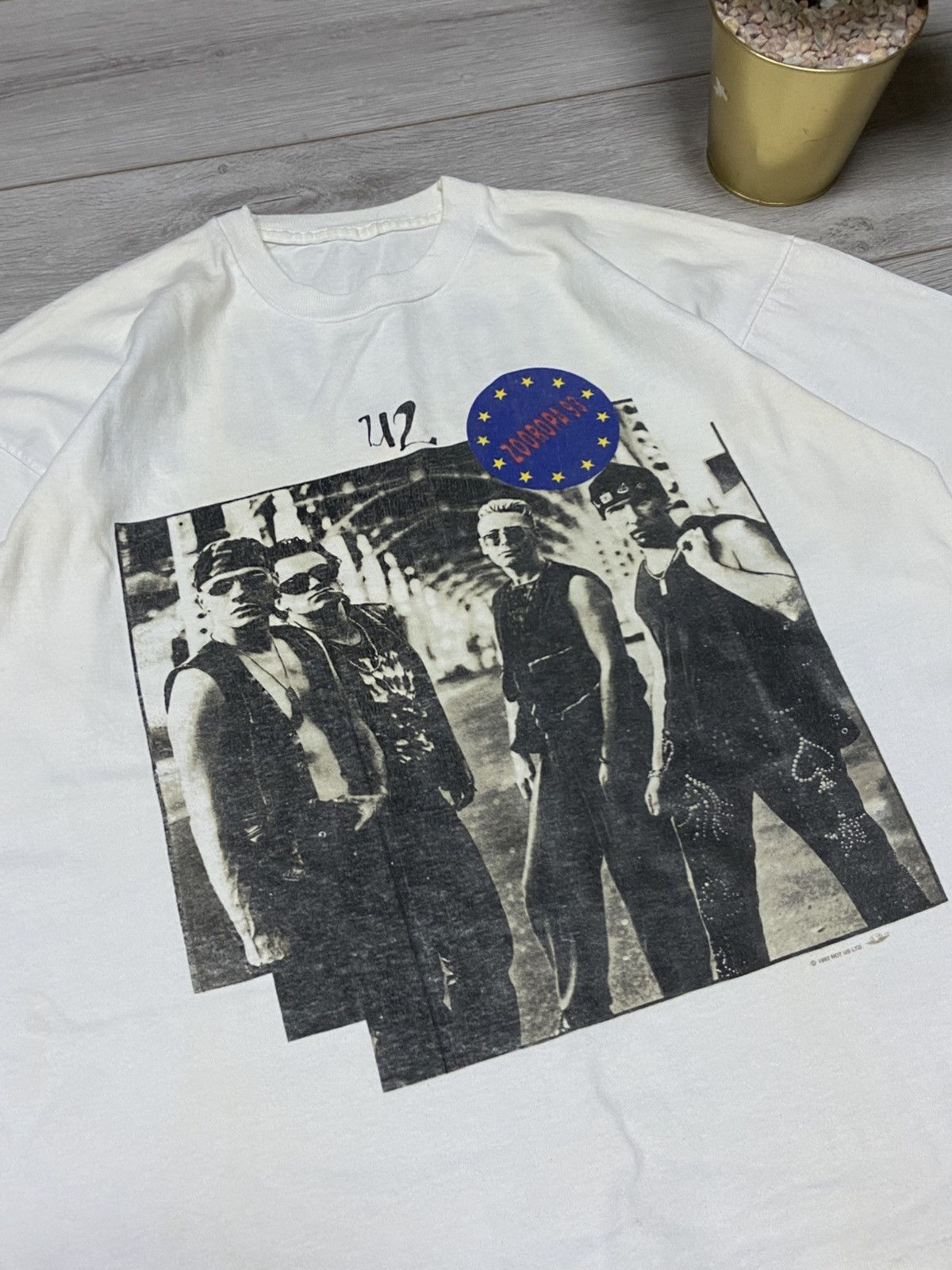 Band Tees Vintage 1993 U2 Zooropa Tee Shirt Size US XL / EU 56 / 4 - 9 Thumbnail