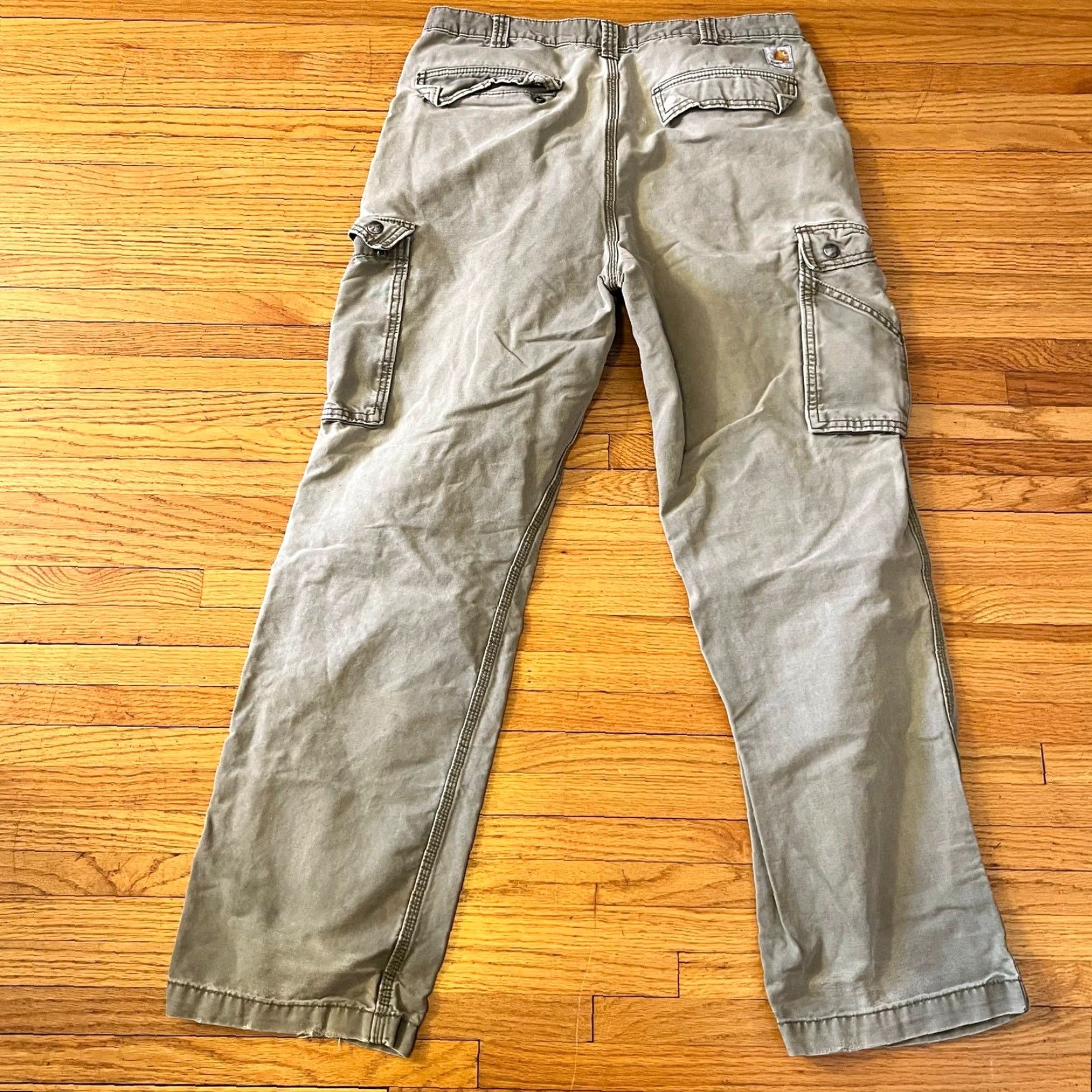 Carhartt Carhartt Cargo Pants Mens 38 x 34 Relaxed Work Distressed Green Tan 34x32 Men Cargo Mens Green Tan Distressed Stains Hole"} Size US 36 / EU 52 - 4 Thumbnail