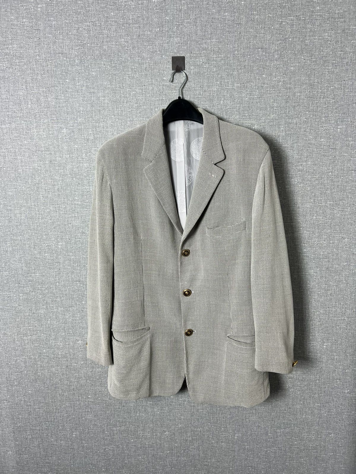 Versace Vintage Versace Classic V2 Rayon Blazer Jacket Size US M / EU 48-50 / 2 - 1 Thumbnail