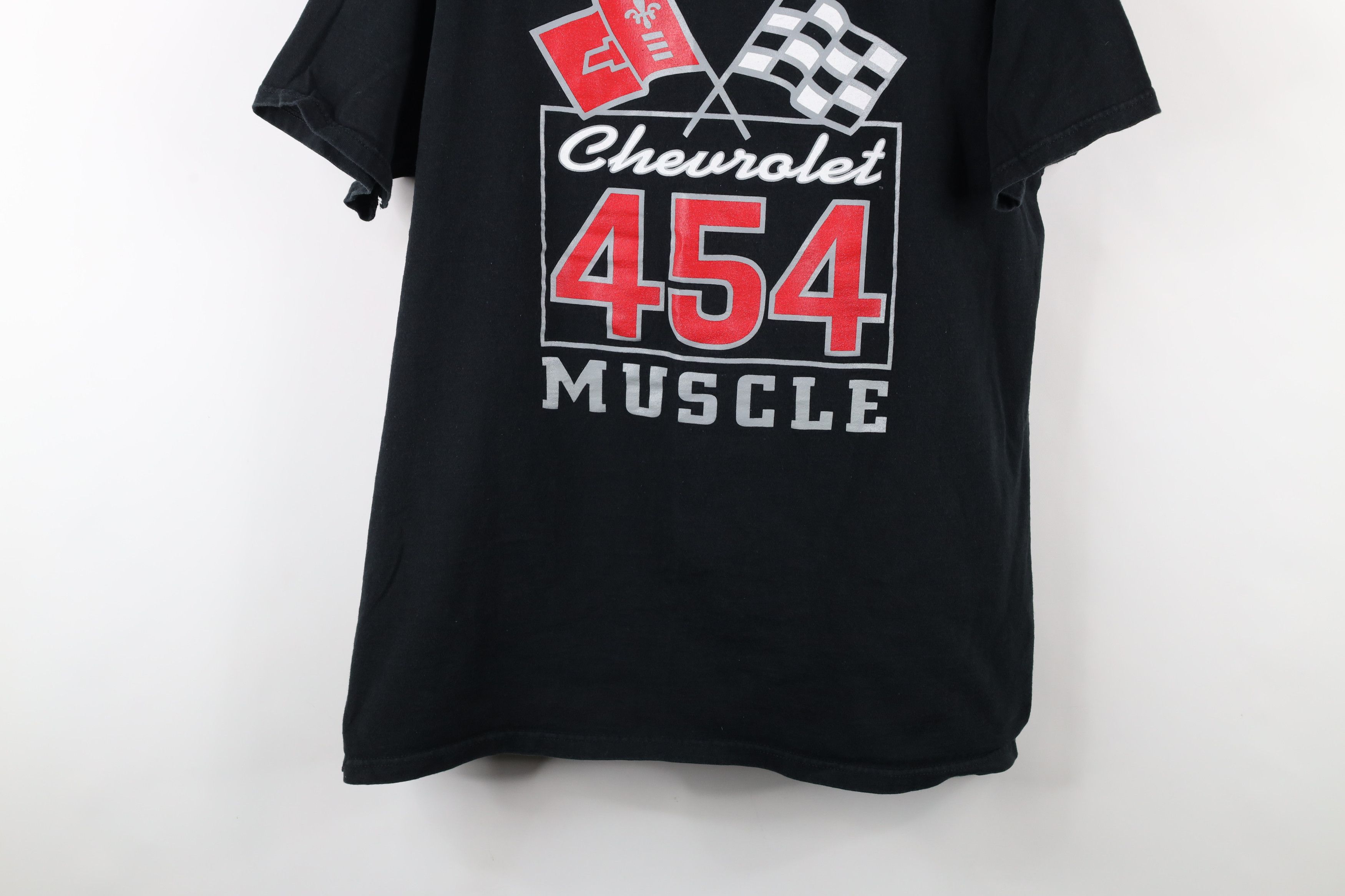 Vintage Vintage 90s Spell Chevrolet 454 Muscle Engine Car T-Shirt Size US XL / EU 56 / 4 - 3 Thumbnail
