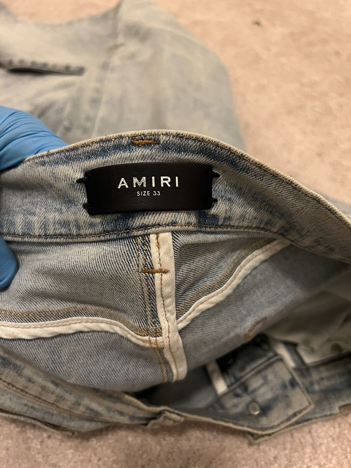Amiri Amiri MX1 Suede Nude Size US 33 - 11 Thumbnail