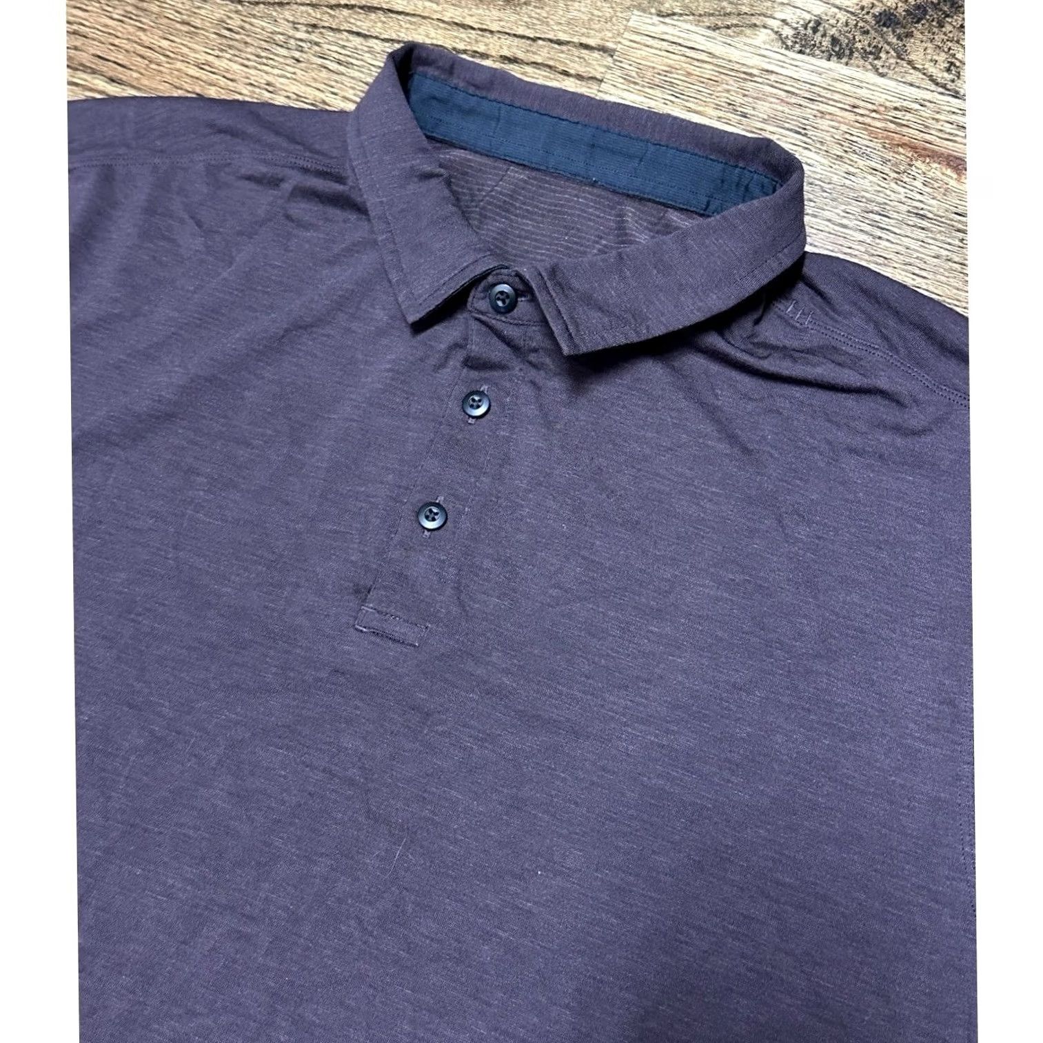 Lululemon LULULEMON Evolution Polo Shirt Men's XL Maroon Short Sleeve Golf Performance Size US XL / EU 56 / 4 - 2 Thumbnail