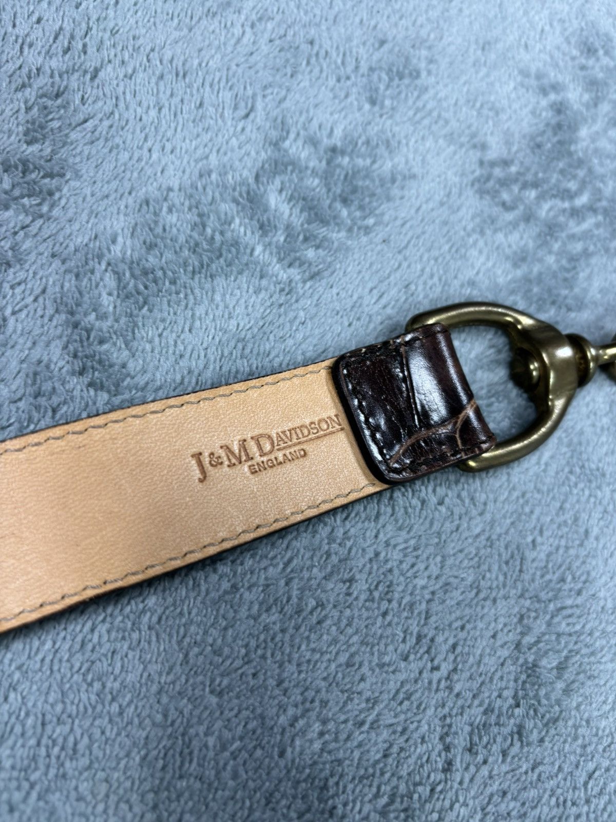 Designer × Leather Rare J & M Davidson Chain Leather Belt Size ONE SIZE - 6 Thumbnail