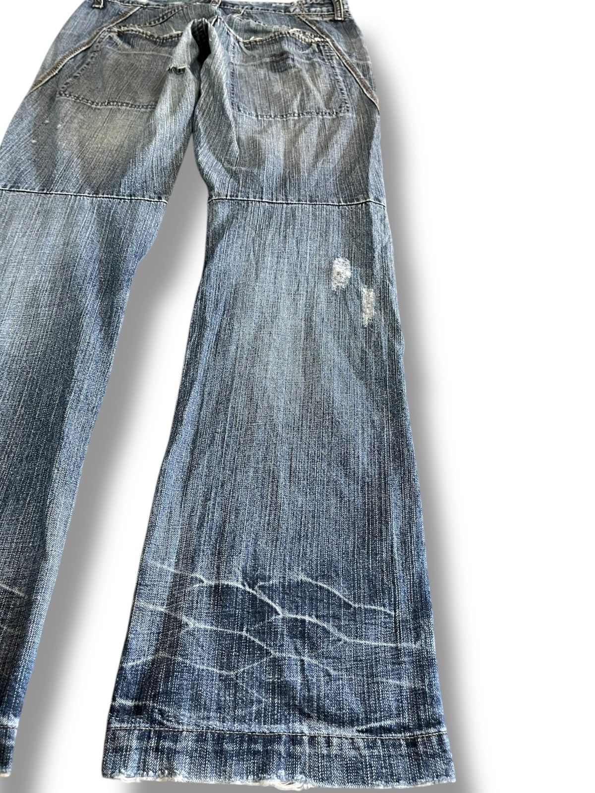 14th Addiction Vintage Le Jean Martihe Francois Girbaud Flare Denim Size US 32 / EU 48 - 7 Thumbnail