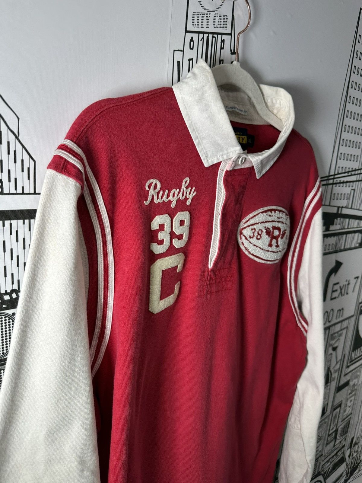 Rugby Ralph Lauren Rugby Ralph Lauren Crazy Football Rugby Red XL Size US XL / EU 56 / 4 - 4 Thumbnail