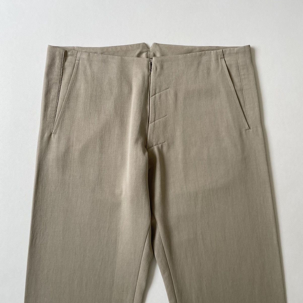 Maison Margiela S/S 08 Beige Twill Cotton Utility Trousers Size US 34 / EU 50 - 2 Thumbnail