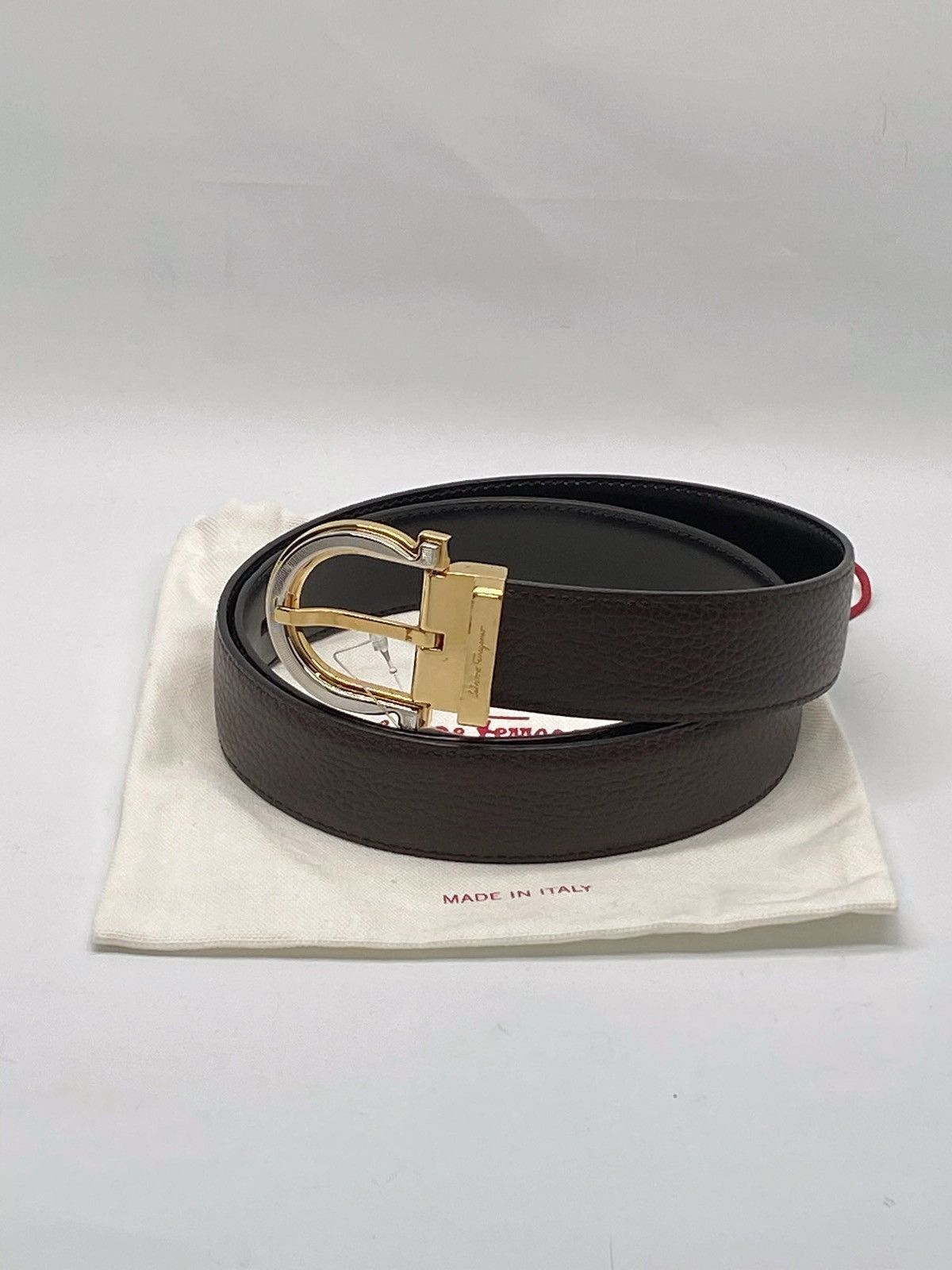 Salvatore Ferragamo Salvatore Ferragamo Adjustable Reversible Leather Belt 32 Size 32 - 2 Thumbnail