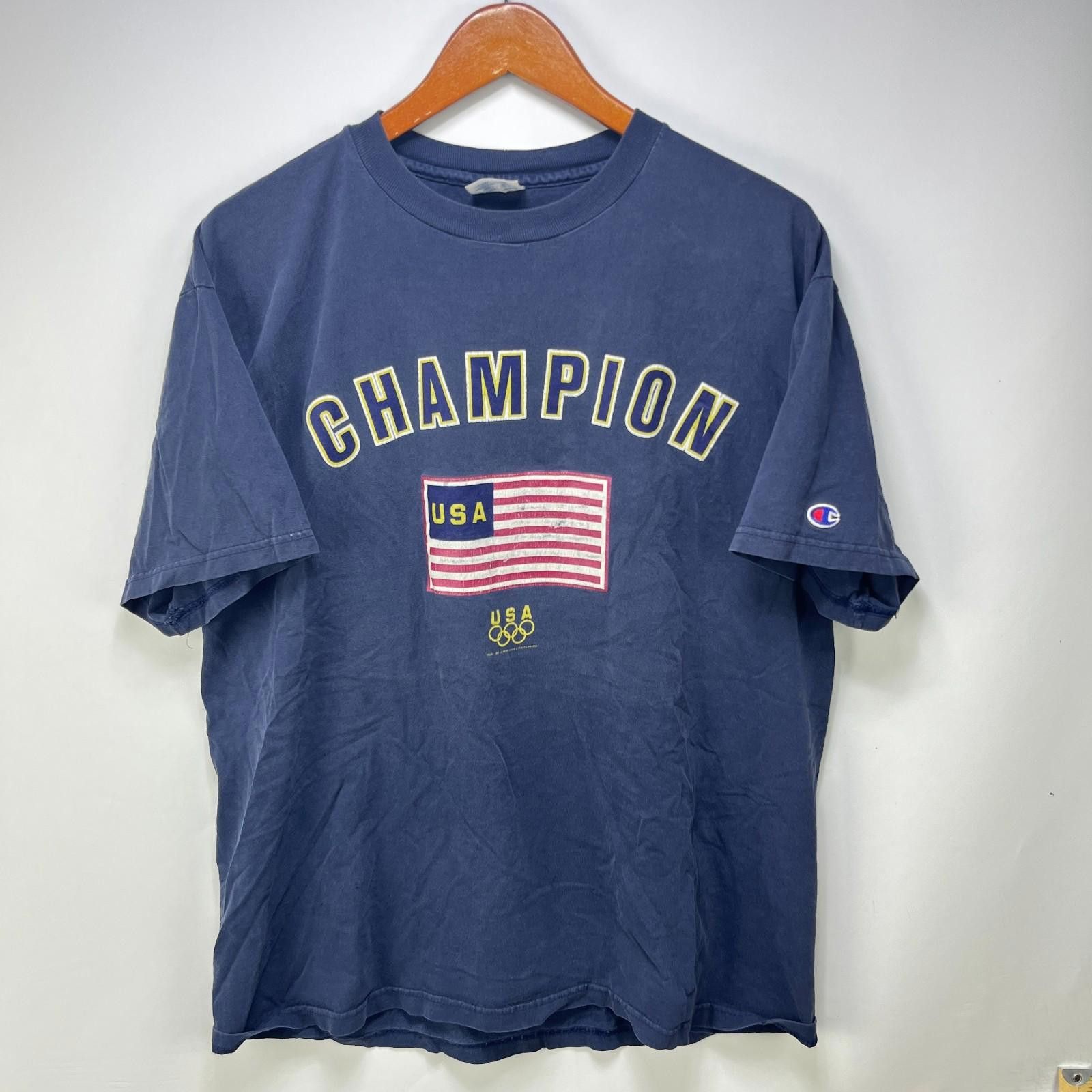 Champion Vintage 90s Champion USA Olympics T Shirt XL Size US XL / EU 56 / 4 - 1 Thumbnail