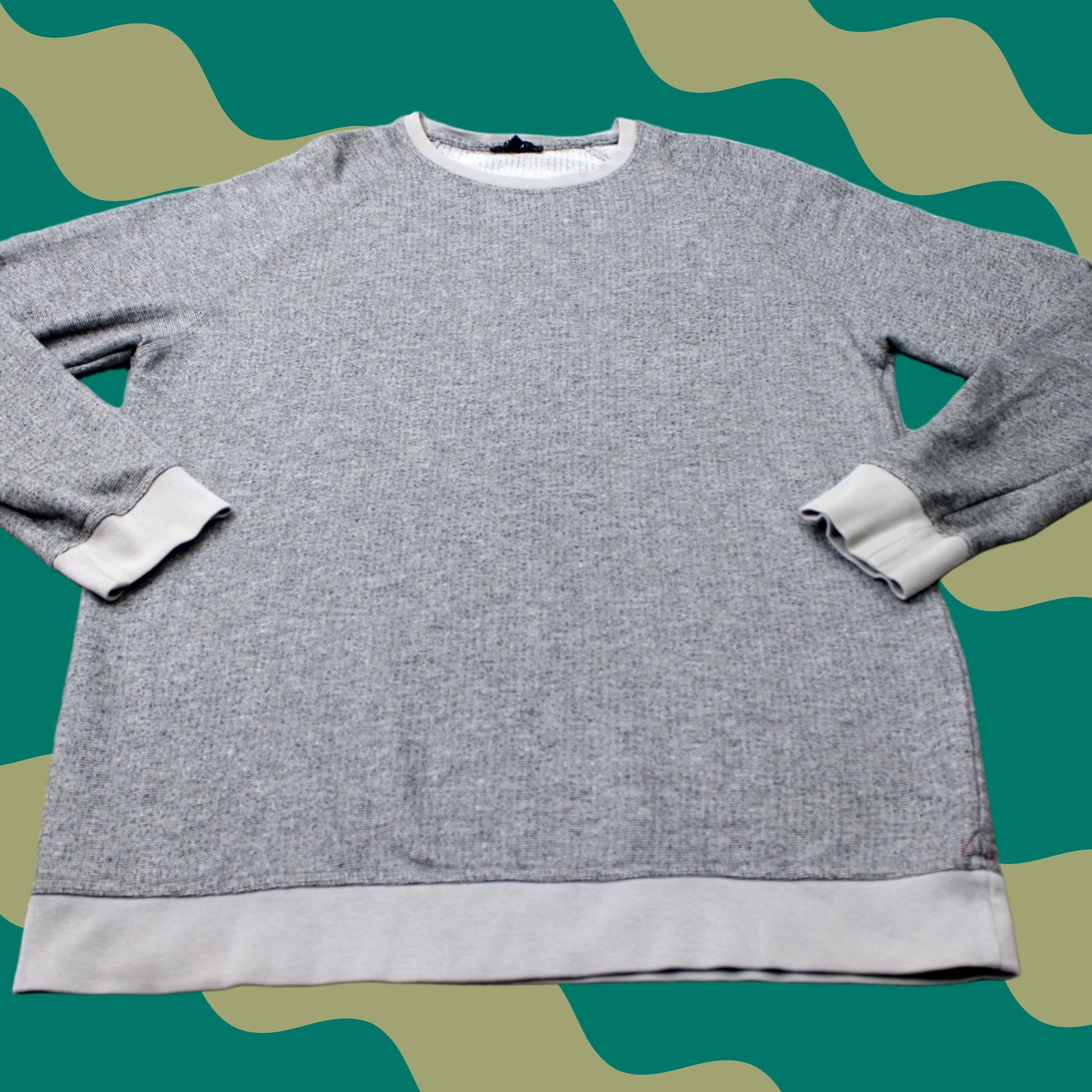Henson Benson Mens XL Gray Knit Sweatshirt Pullover All Seasons 70% Cotton 22% Polyester 8% Viscose Crew Neck Sweatshirt Size US XL / EU 56 / 4 - 1 Thumbnail