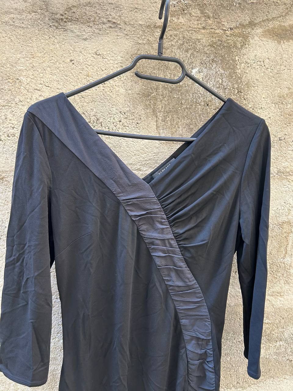Versace Vintage Versace Silk Dress 42 M Anthracite Y2K Italy Designe Size M / US 6-8 / IT 42-44 - 2 Thumbnail