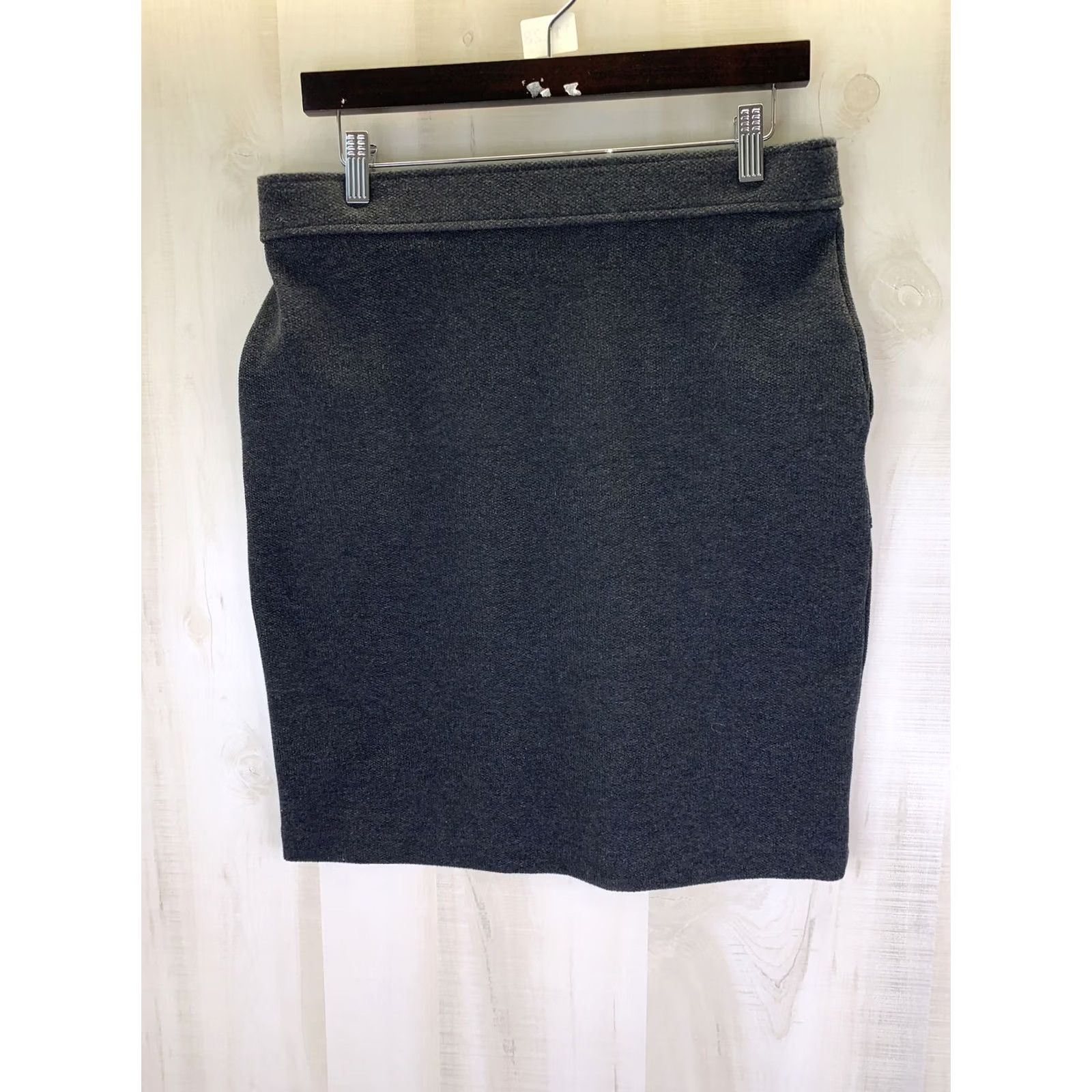 Loft Loft Gray Stretch Pocket Front Straight Skirt Womens Medium NWT-11228 Size 32" / US 10 / IT 46 - 5 Thumbnail