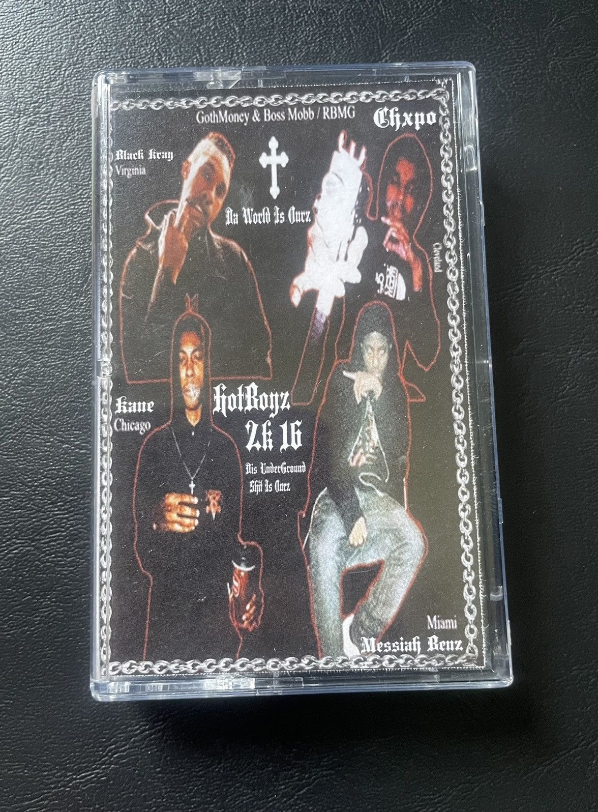 image of Cassette x Drain Gang Spaceghostpurrp-The New Wave 2K16 Hotboyz Goth Money in Black, Men's