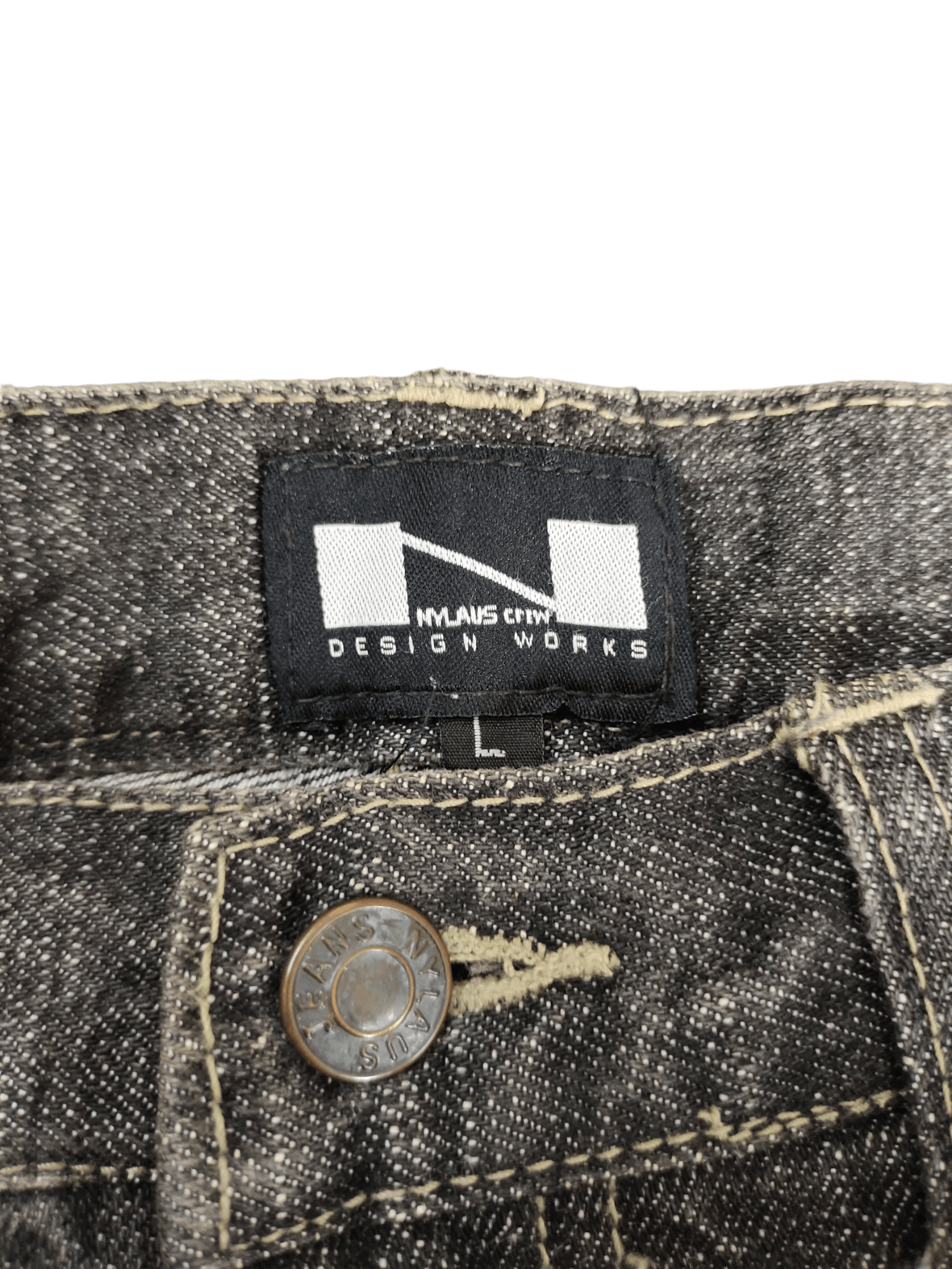 Hysteric Glamour Nylaus Patchwork Distress Denim Pants Undercover Style Size US 31 - 18 Thumbnail