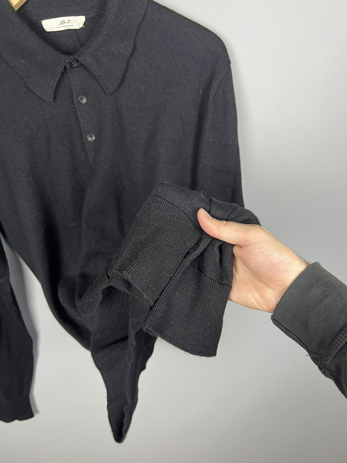 Mr P. (L) Mr. P cshmere silk sweater / rugby shirt rare Size US L / EU 52-54 / 3 - 8 Thumbnail