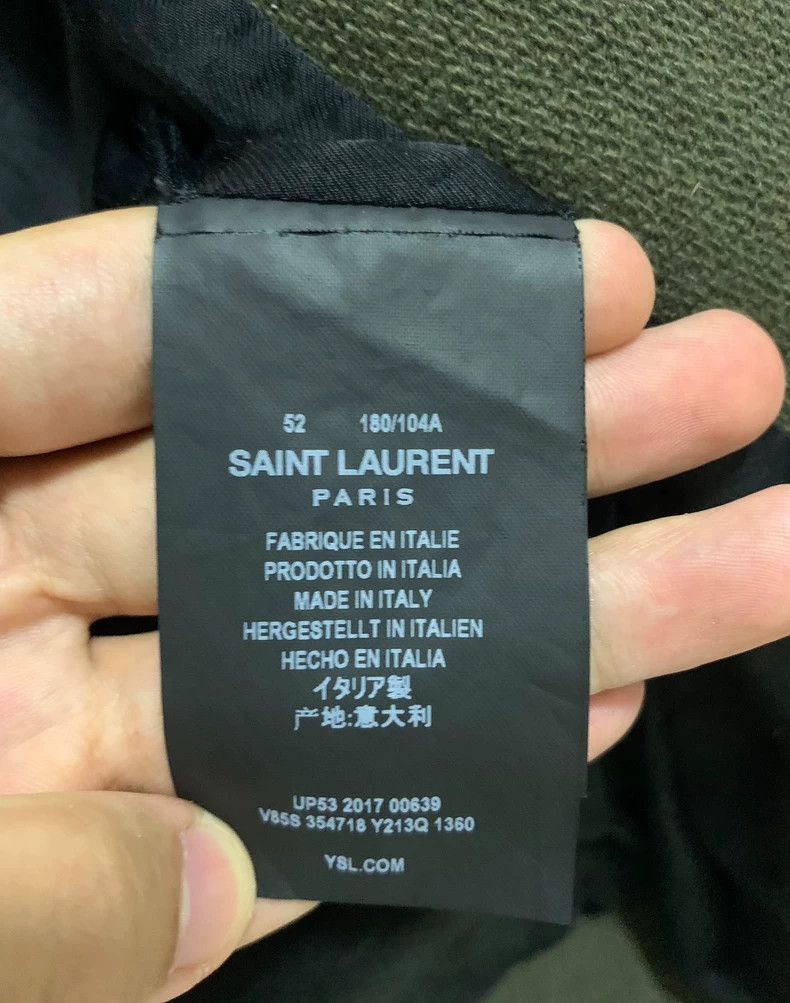 Saint Laurent Paris Saint Laurent Paris Olive green wool patchwork baseball un Size US L / EU 52-54 / 3 - 4 Thumbnail