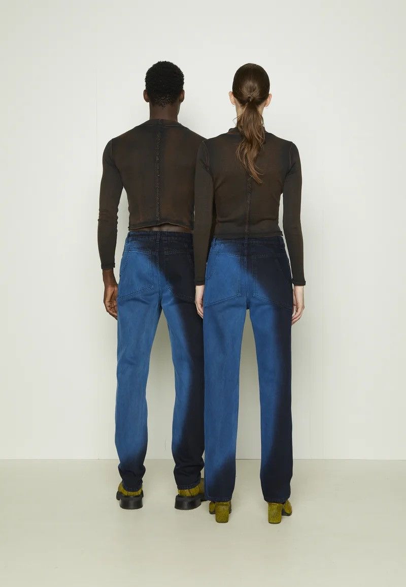 Eckhaus Latta !DS! SS23 Eckhaus Latta Moon Wash Blue Denim Pants Size US 32 / EU 48 - 5 Thumbnail