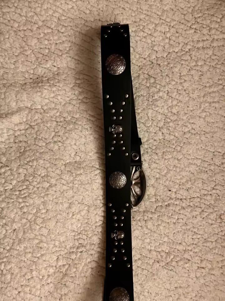 Japanese Brand Belt Bohemian Skeleton Head Hip Hop Punk Rock Y2K Style Size ONE SIZE - 6 Thumbnail