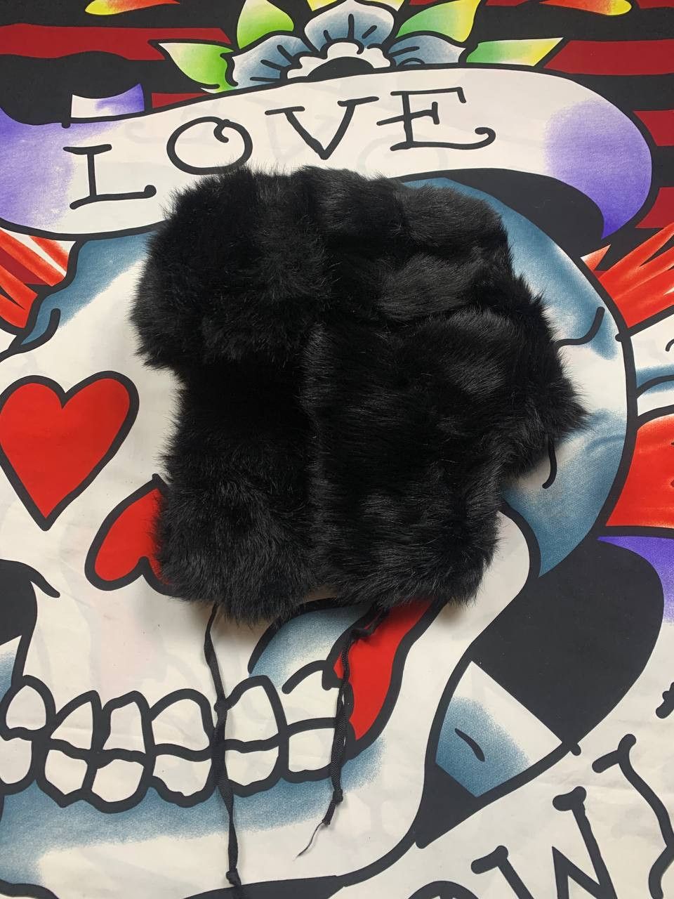 Other Vintage Soviet USSR ushanka fur warm hat in black Size ONE SIZE - 1 Thumbnail