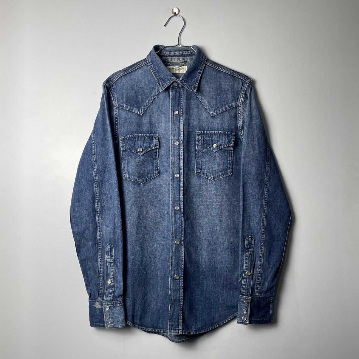 Saint Laurent Paris Saint Laurent Paris 2014 Hedi Slimane Japanese Denim Size US M / EU 48-50 / 2 - 1 Thumbnail