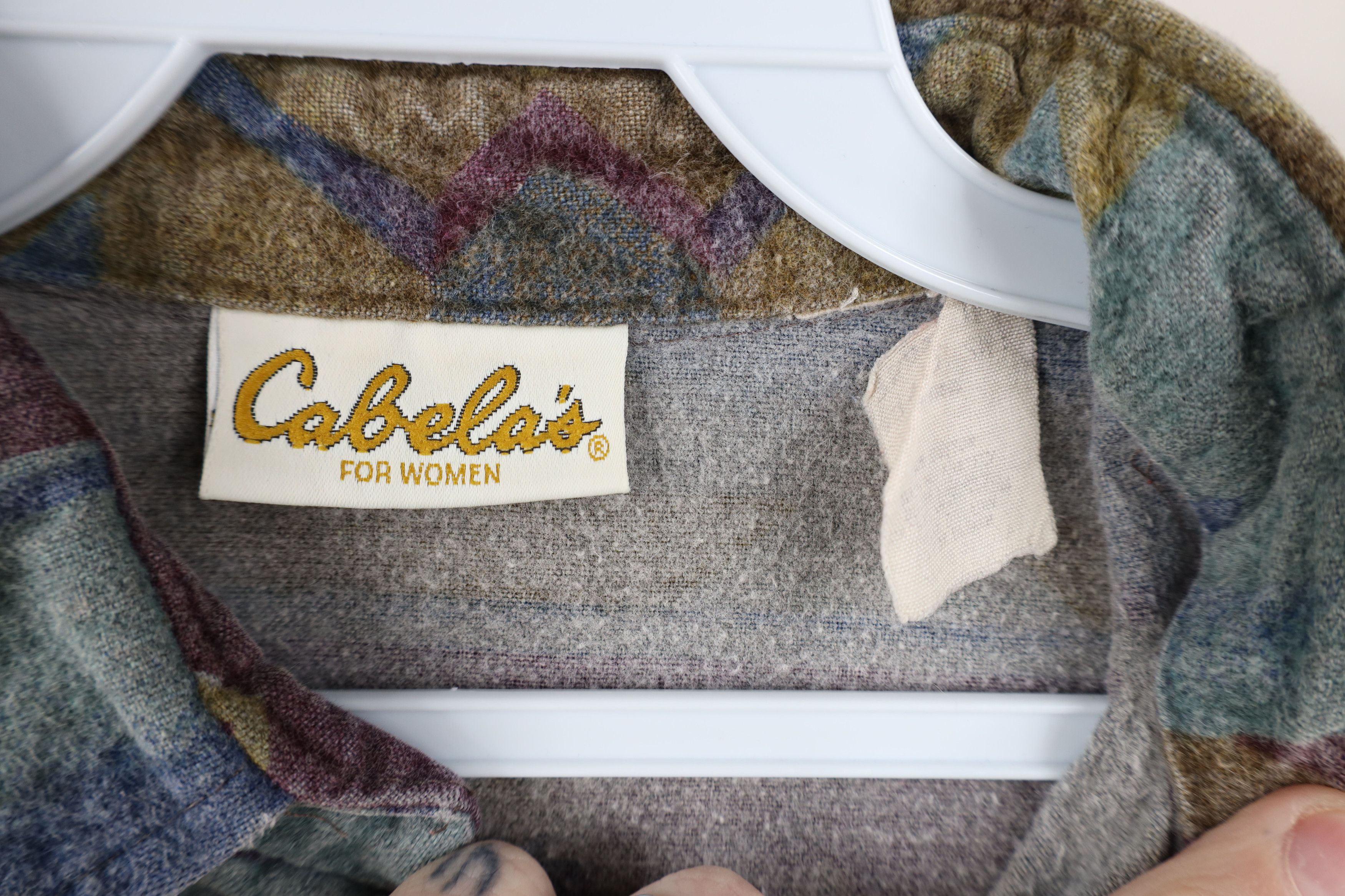 Cabelas Vintage 90s Cabelas Chamois Cloth Southwestern Button Shirt Size M / US 6-8 / IT 42-44 - 5 Thumbnail