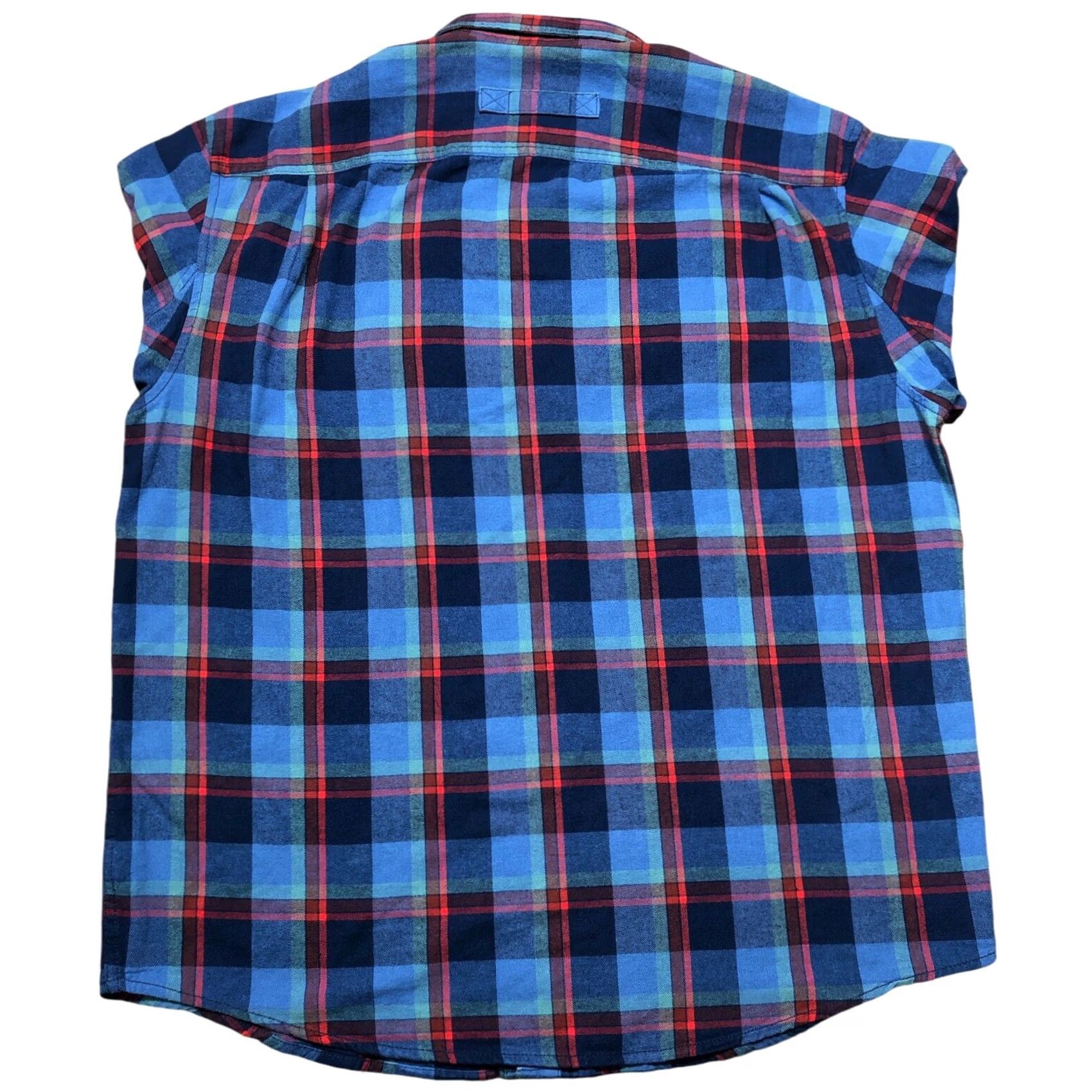 CO Duluth Trading Co Shirt Blue Plaid Long Sleeve Relaxed Mens Tag Large Size US L / EU 52-54 / 3 - 3 Thumbnail