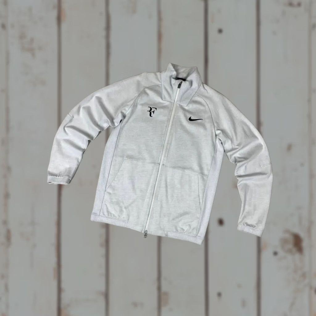 Nike VINTAGE Nike RF Track Jacket White S Men Sports Tennis Size US S / EU 44-46 / 1 - 1 Thumbnail