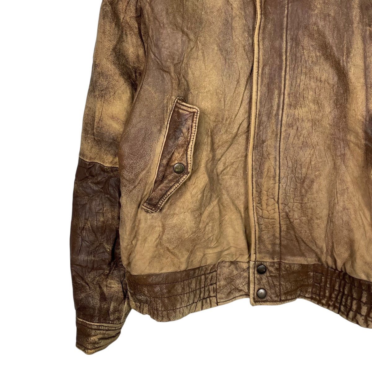 Japanese Brand Japanese Brand Street Life Military Leather Jacket Size US M / EU 48-50 / 2 - 3 Thumbnail