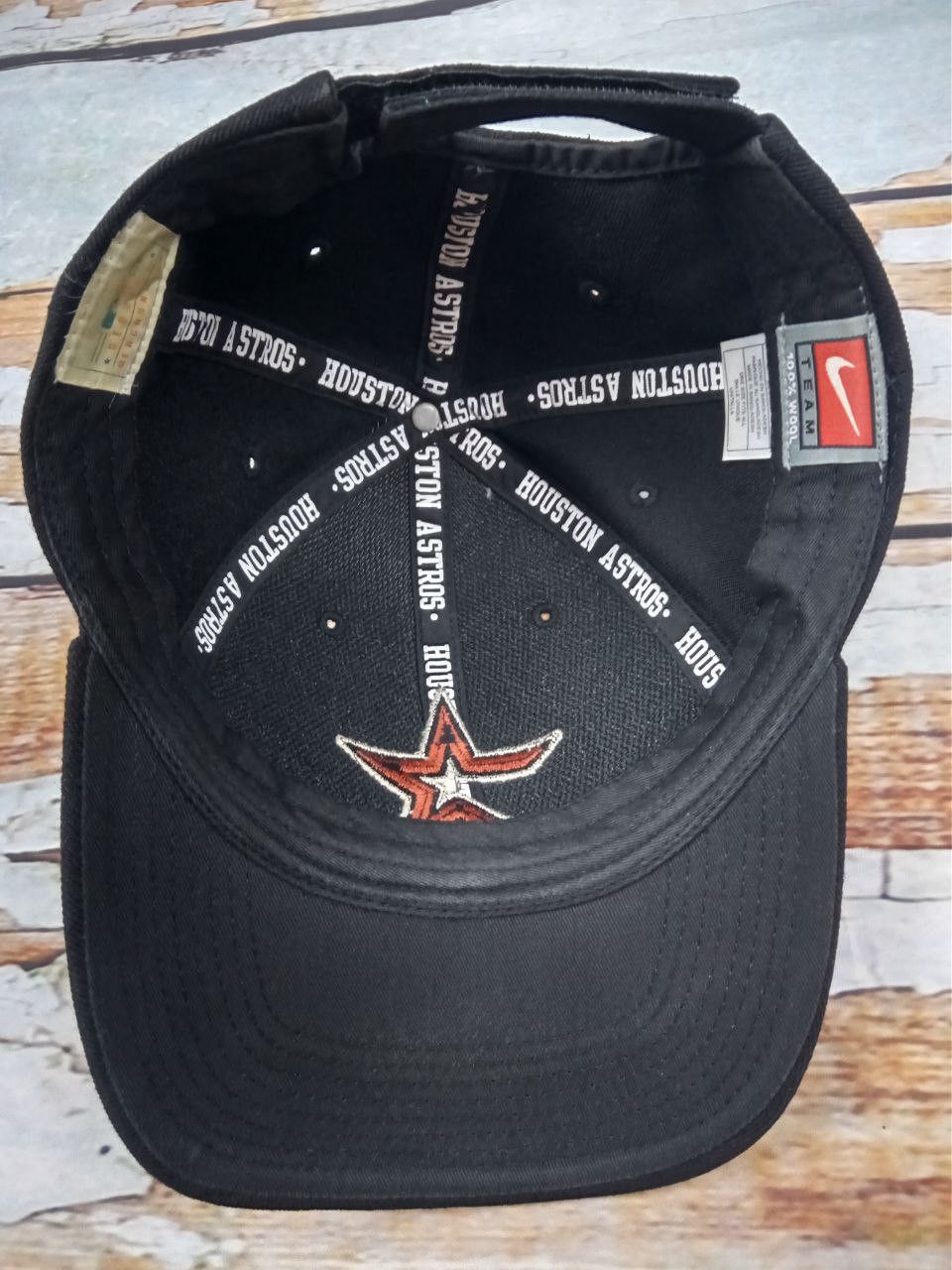 Nike Vintage Nike Houston Astros 100% Wool Cap Hat Size ONE SIZE - 6 Thumbnail