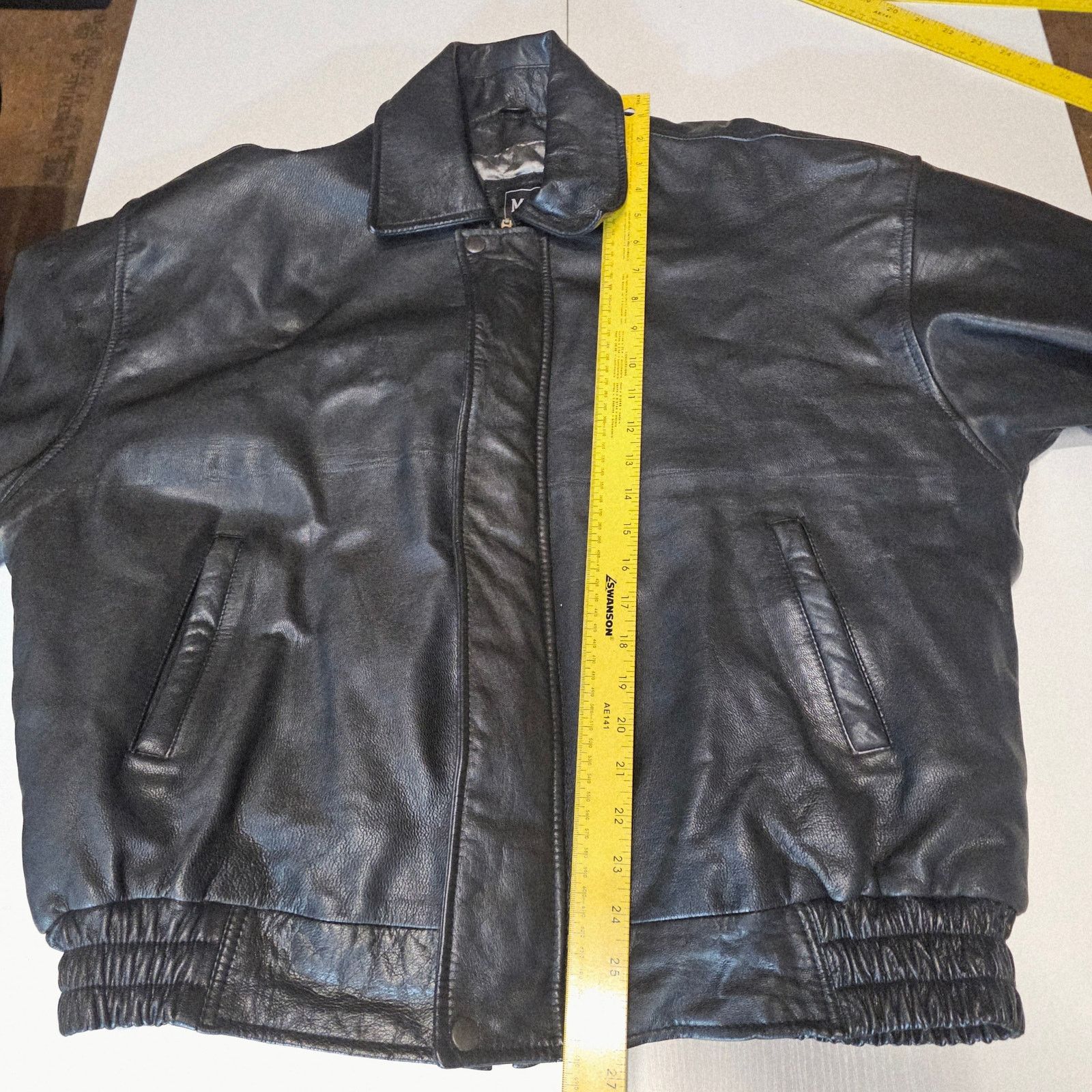 Vintage Milan Leather Black Bomber Biker Jacket Leathermaster XXL Size US XXL / EU 58 / 5 - 8 Thumbnail