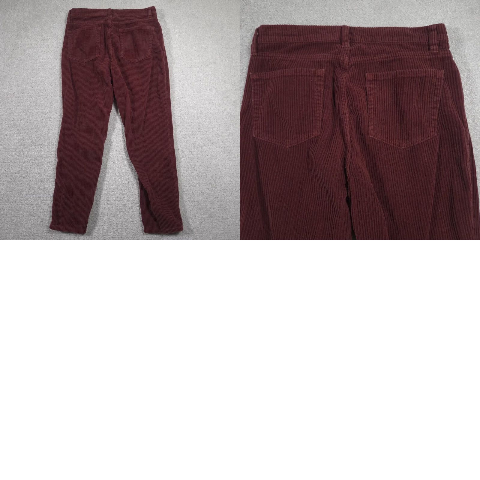 Pacsun VINTAGE PacSun Pants Womens 30 Red Corduroy High Rise Button Fly Ankle Tapered Size 30" / US 8 / IT 44 - 9 Thumbnail
