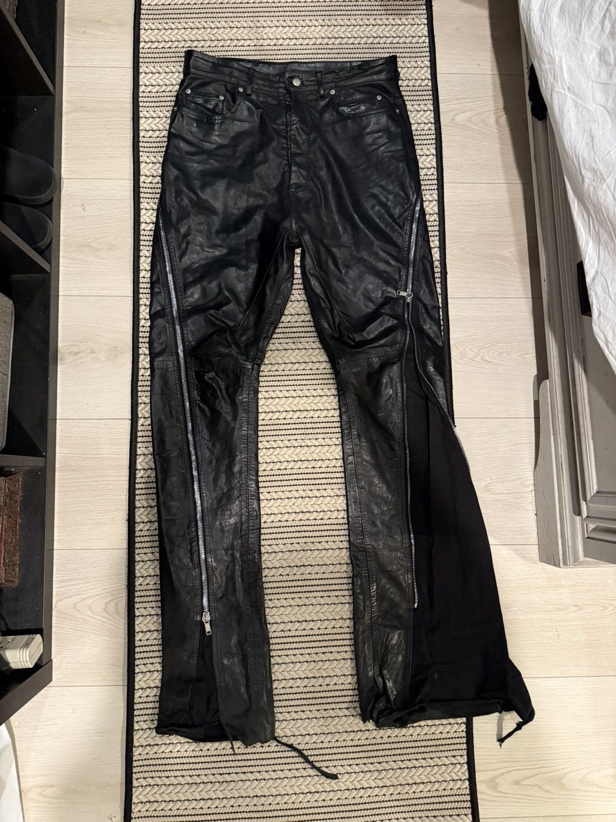 Rick Owens Rick Owens Leather Bolan Banana Size US 30 / EU 46 - 9 Thumbnail