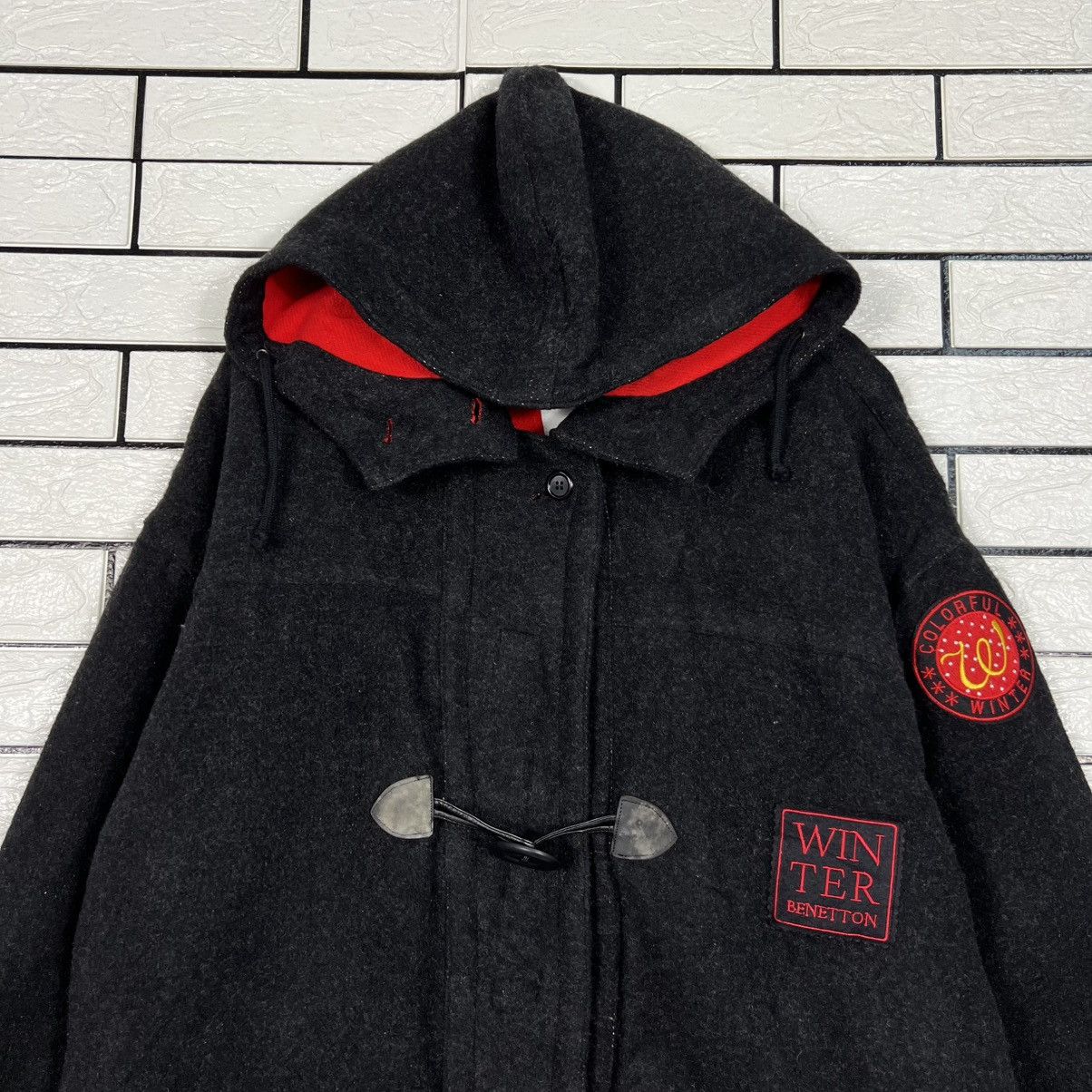 United Colors Of Benetton WINTER BENETTON Red Lined Hooded Coat Jacket #4141-C189 Size US L / EU 52-54 / 3 - 2 Thumbnail