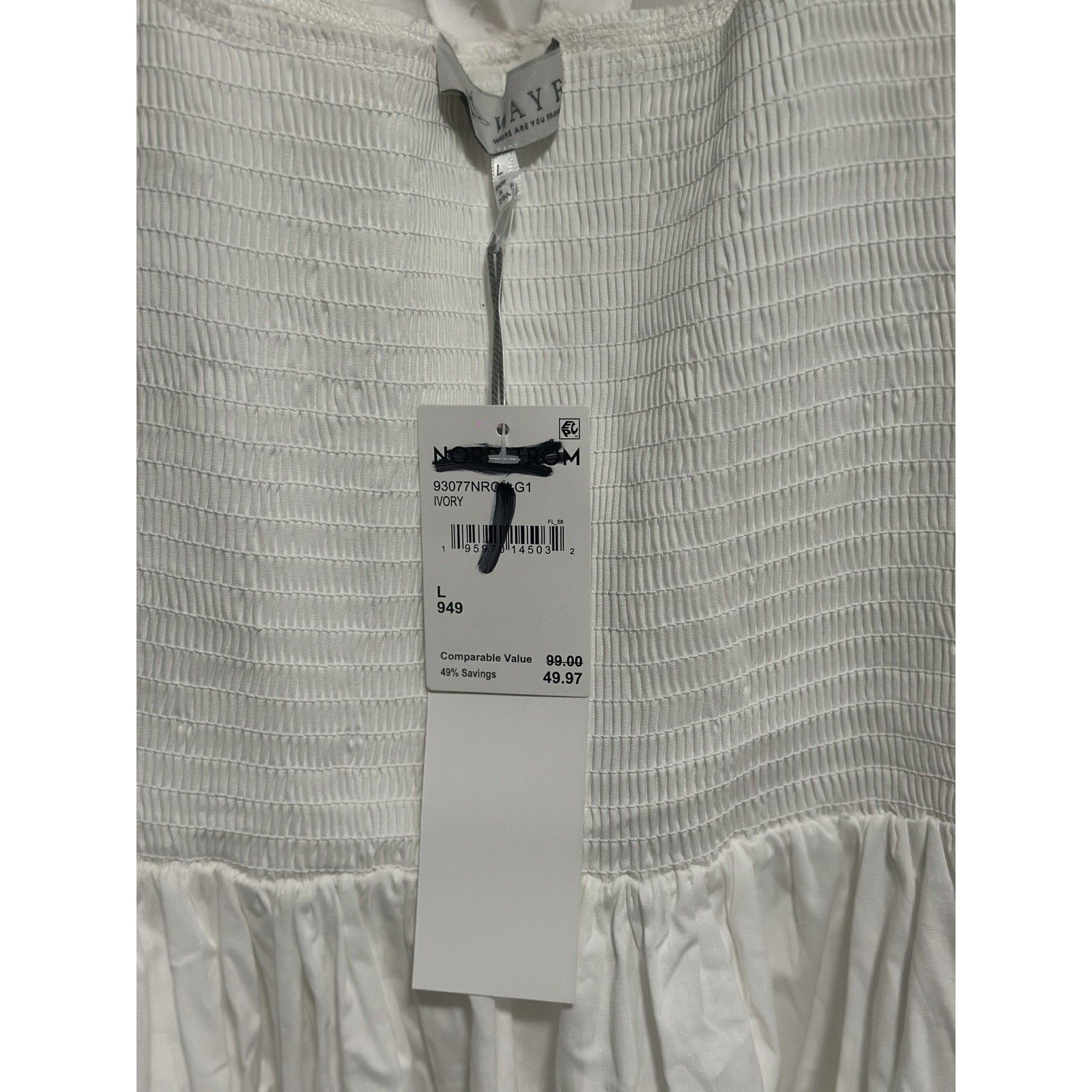 Other NWT WAYF FIT & FLARE SUNDRESS Size L / US 10 / IT 46 - 4 Thumbnail