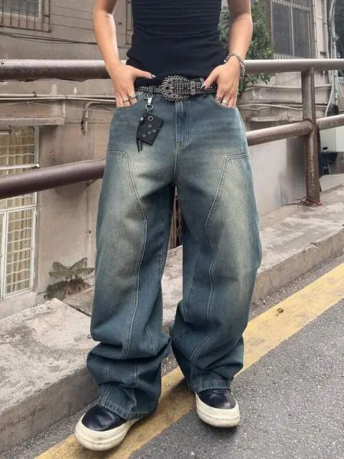 Jean Vintage modern Y2k jeans denim Size US 36 / EU 52 - 1 Thumbnail