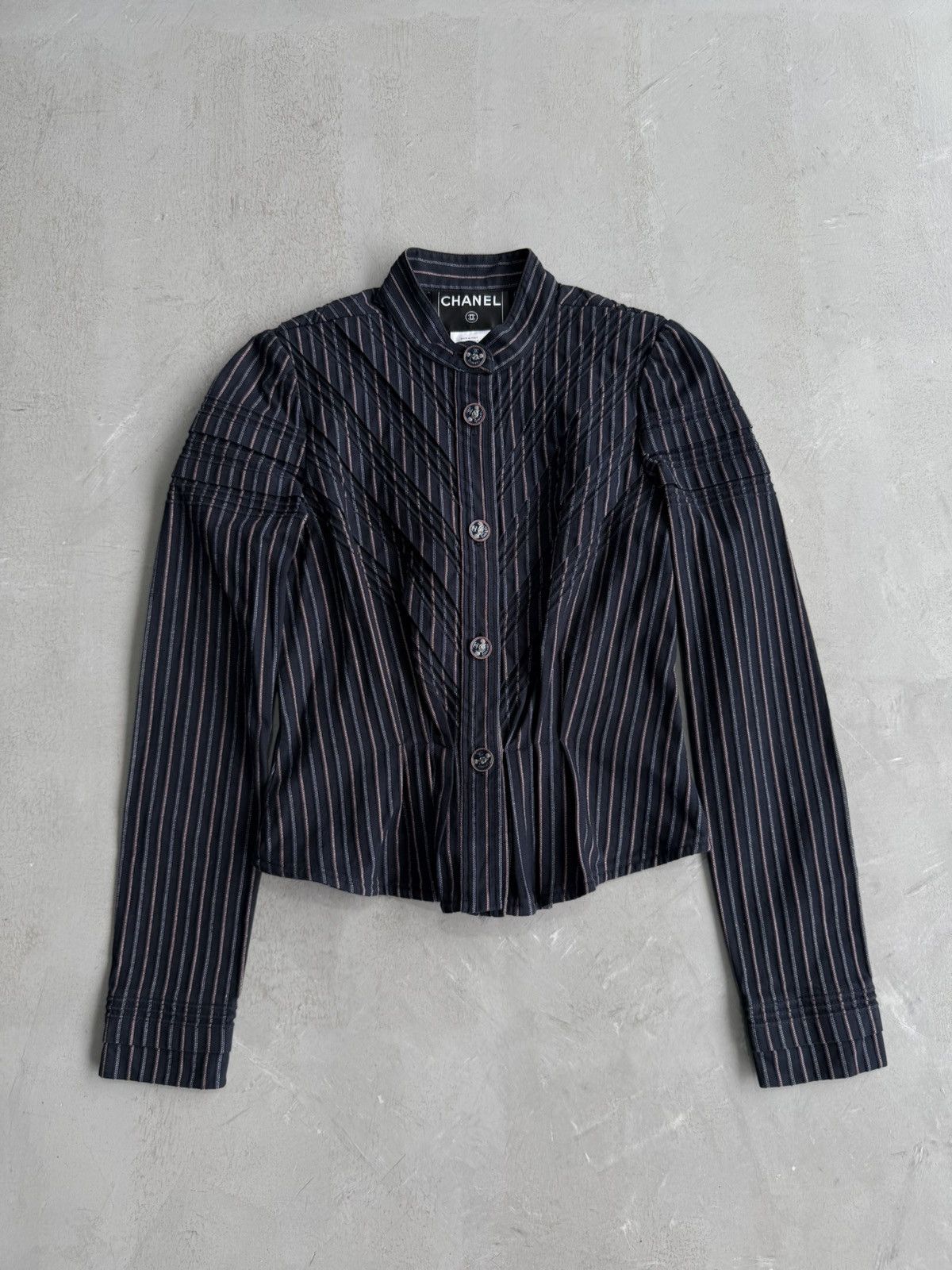 Chanel Chanel - 2008 Stripes Evening Jacket Size XS / US 0-2 / IT 36-38 - 1 Thumbnail