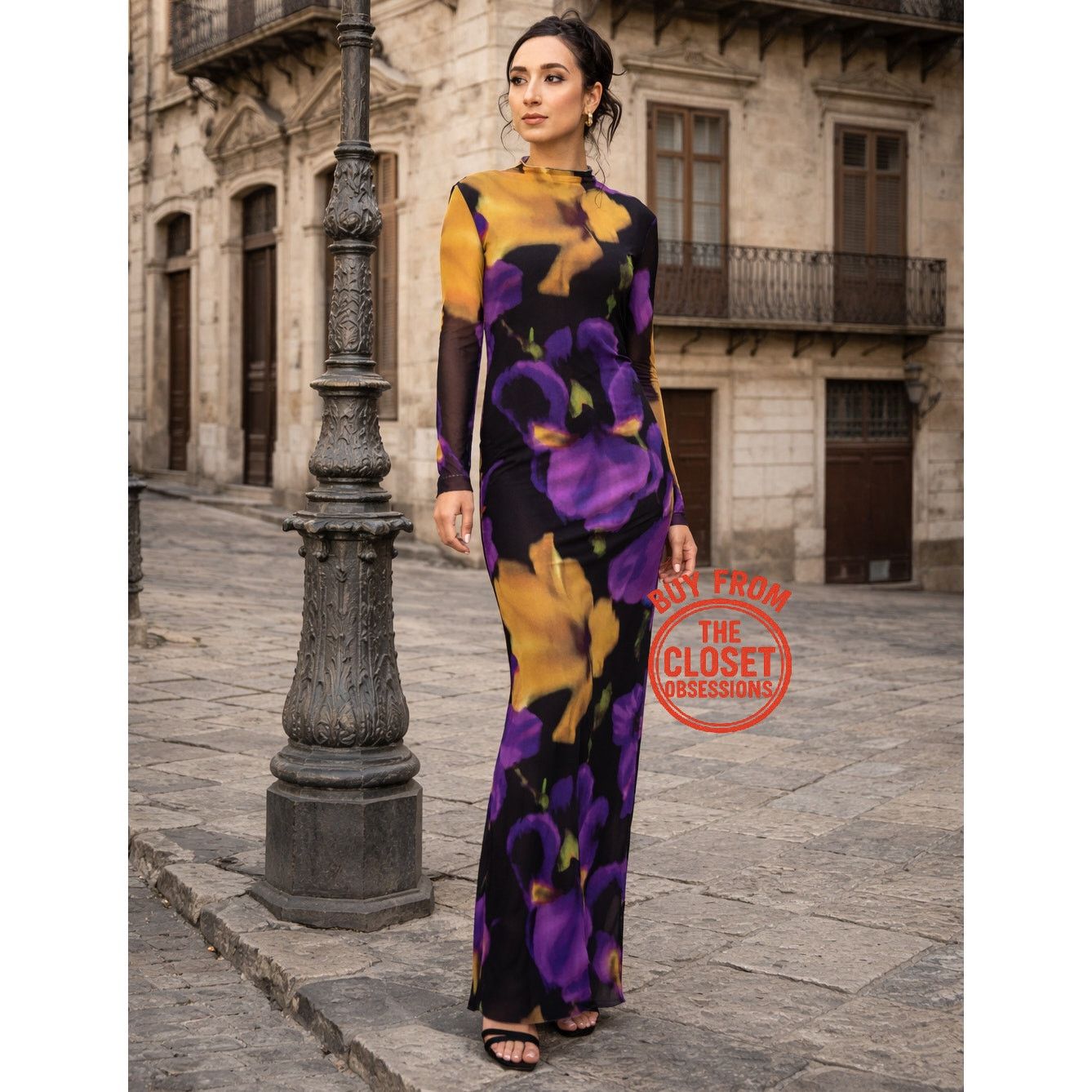 Mango MANGO Floral High Neck Maxi Dress NWT Size S / US 4 / IT 40 - 9 Thumbnail