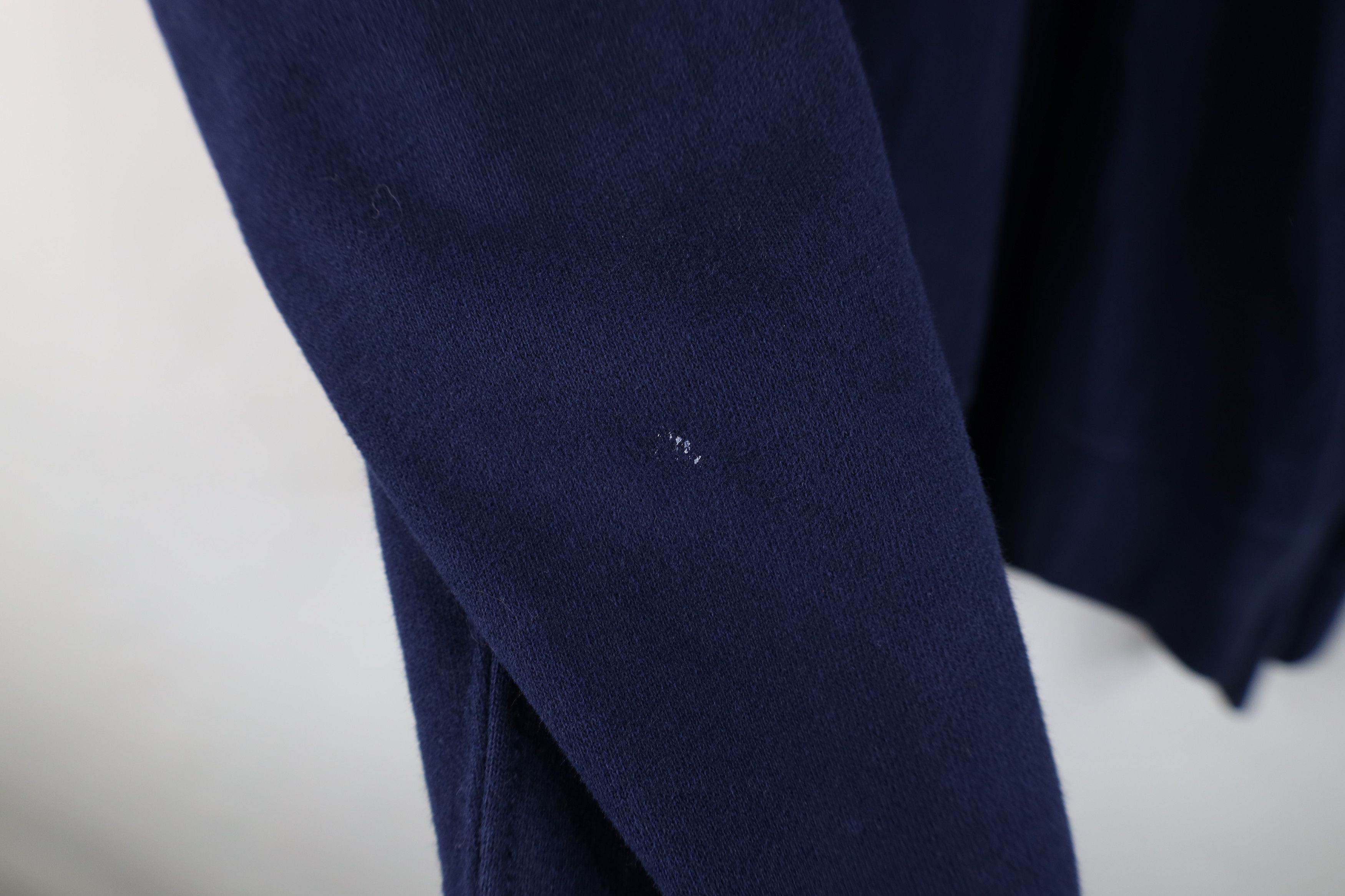 Polo Ralph Lauren Vintage 90s Ralph Lauren Distressed Sweatshirt Navy Blue Size US L / EU 52-54 / 3 - 10 Thumbnail