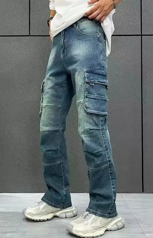 Japanese Brand Slim Fitting Straight Cargo Pant Size US 32 / EU 48 - 5 Thumbnail