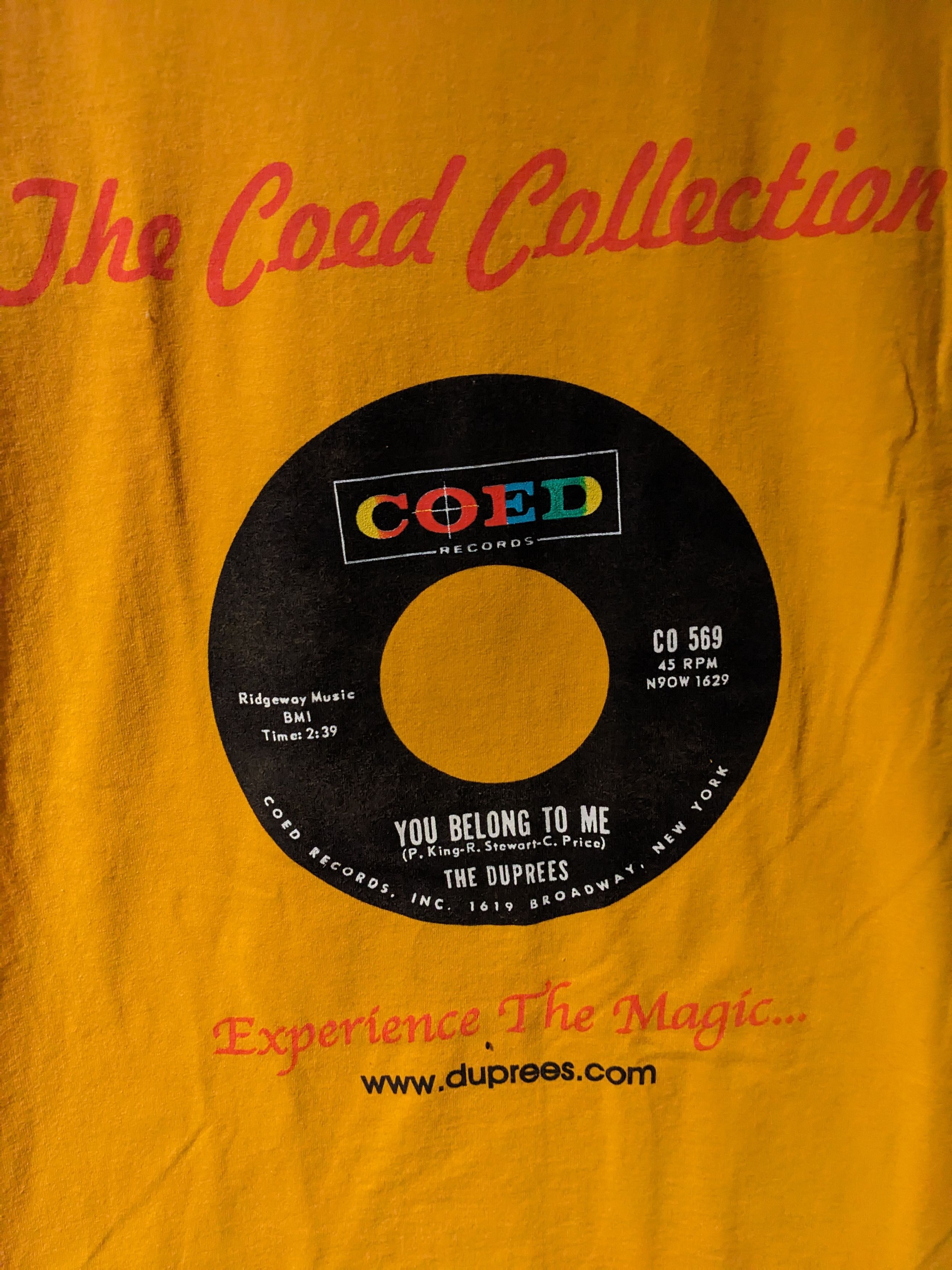 Band Tees × Vintage Vintage The Coed Collection The Duprees You Belong T-Shirt Size US M / EU 48-50 / 2 - 2 Thumbnail
